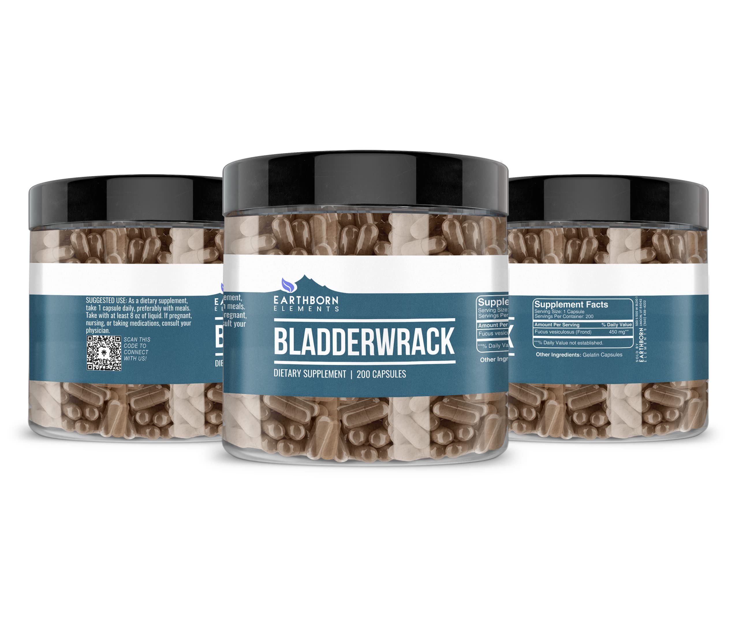 Foto 5 pulgar | Suplemento Earthborn Elements Bladderwrack 200 Cápsulas - Venta Internacional.