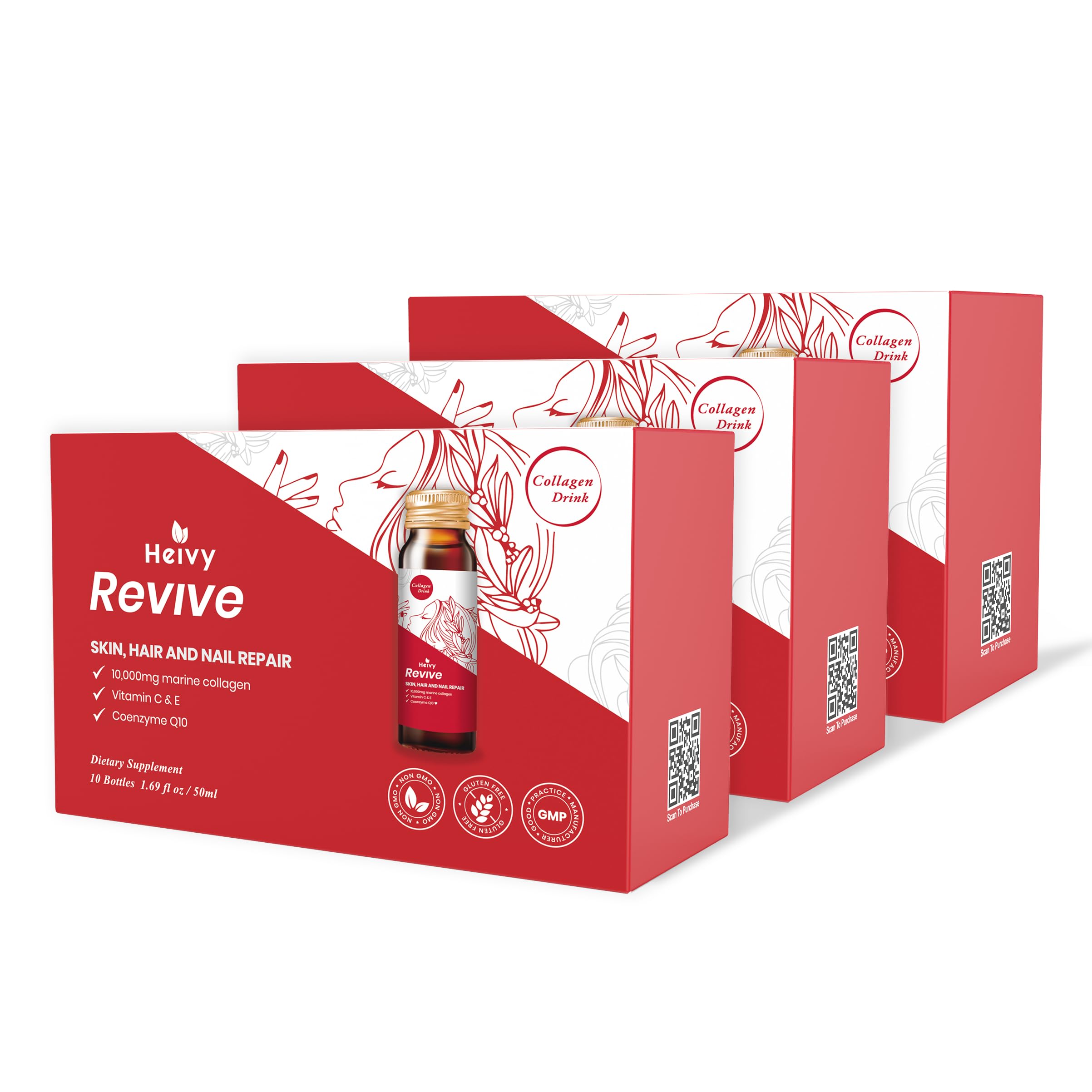 Foto 2 pulgar | Bebida De Colágeno Heivy Liquid De 10.000 Mg Con Coenzima Q10 De Jazmín - Venta Internacional.