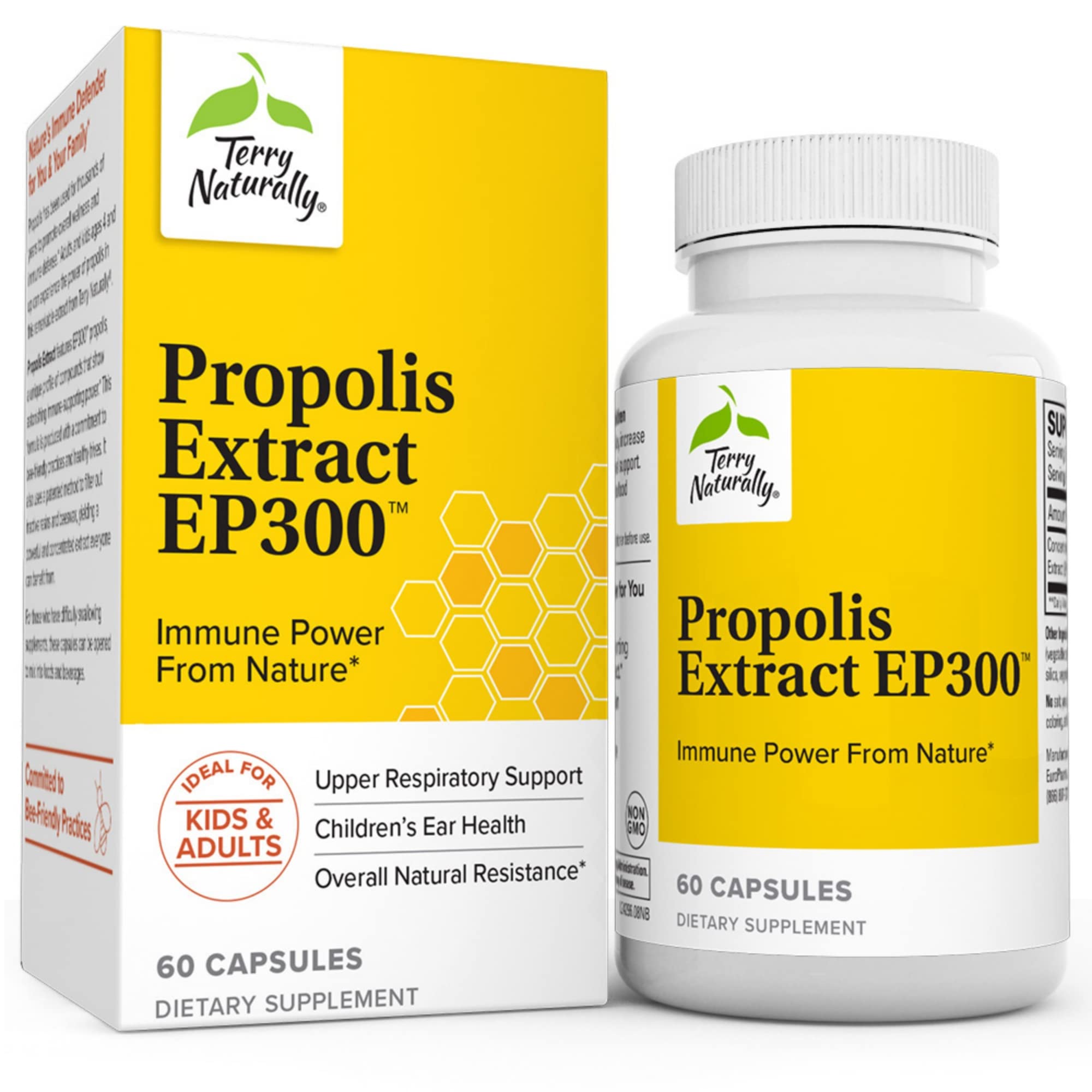 Foto 2 pulgar | Suplemento Terry Naturally Propolis Extract Ep300 60 Cápsulas - Venta Internacional.