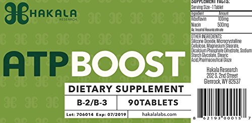 Foto 4 pulgar | Suplemento Atp Boost 90 Tabletas De Vitamina B2 100 Mg Y B3 500 Mg - Venta Internacional.