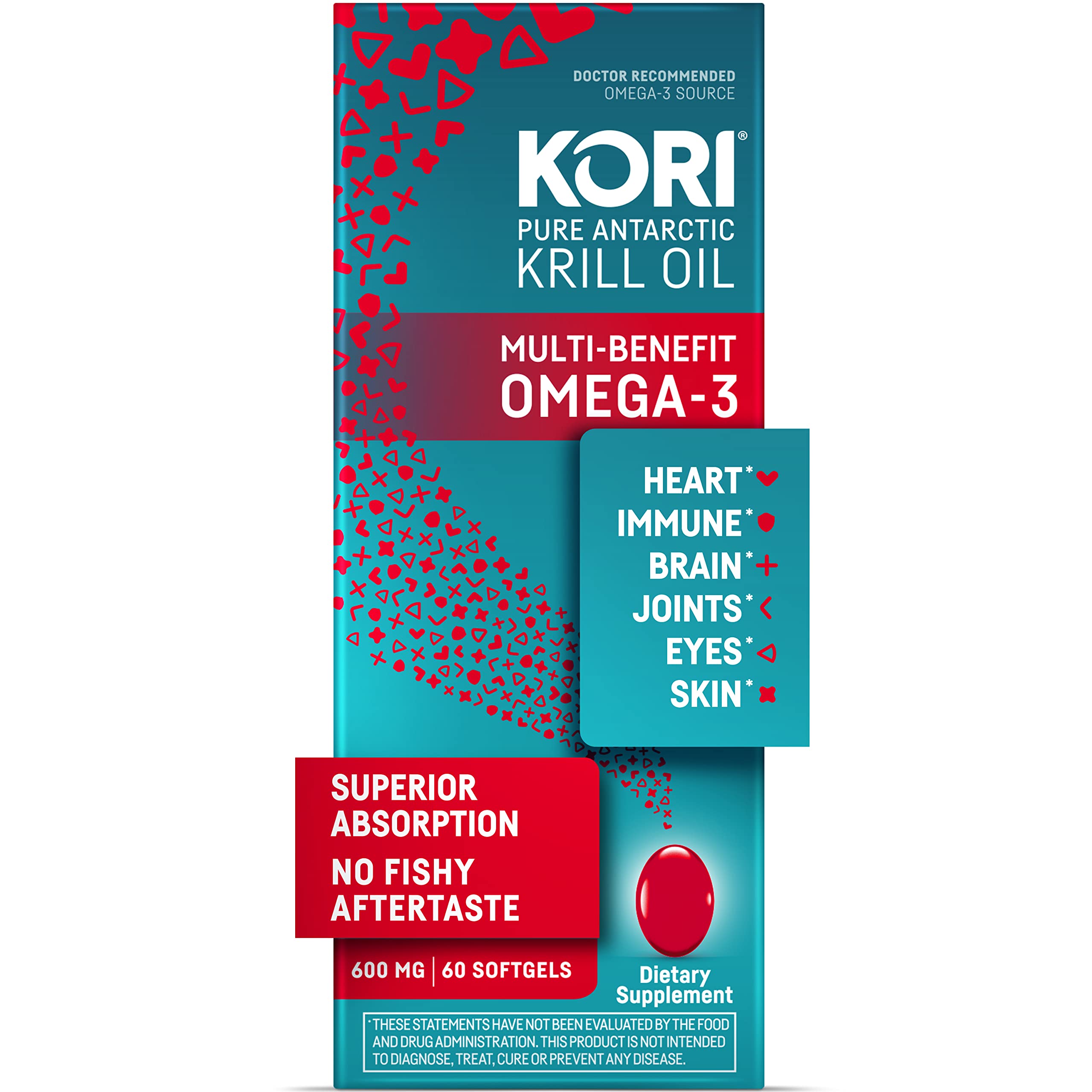Foto 2 pulgar | Suplemento De Aceite De Krill Kori Omega-3 600 Mg 60 Cápsulas Blandas - Venta Internacional.