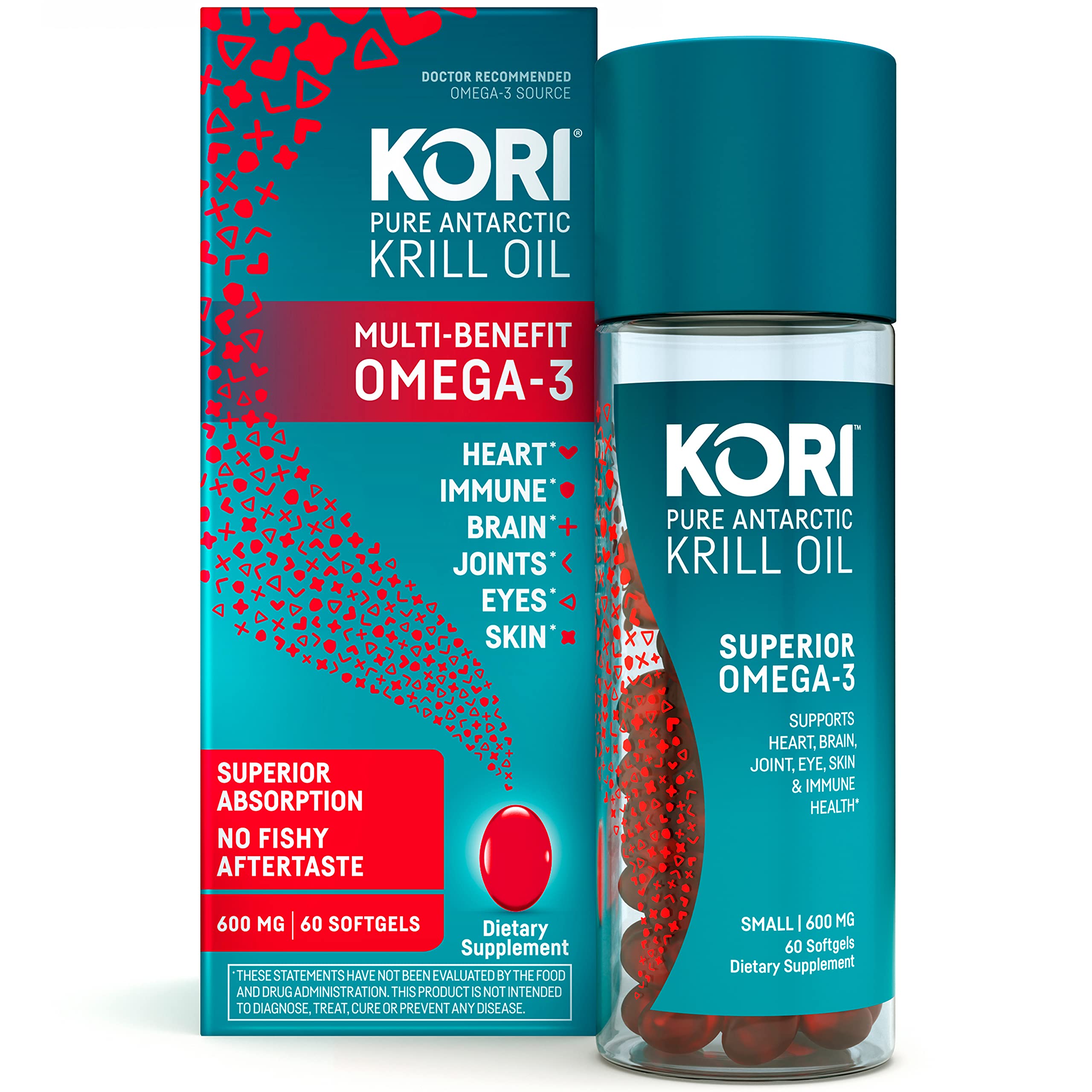 Foto 5 pulgar | Suplemento De Aceite De Krill Kori Omega-3 600 Mg 60 Cápsulas Blandas - Venta Internacional.