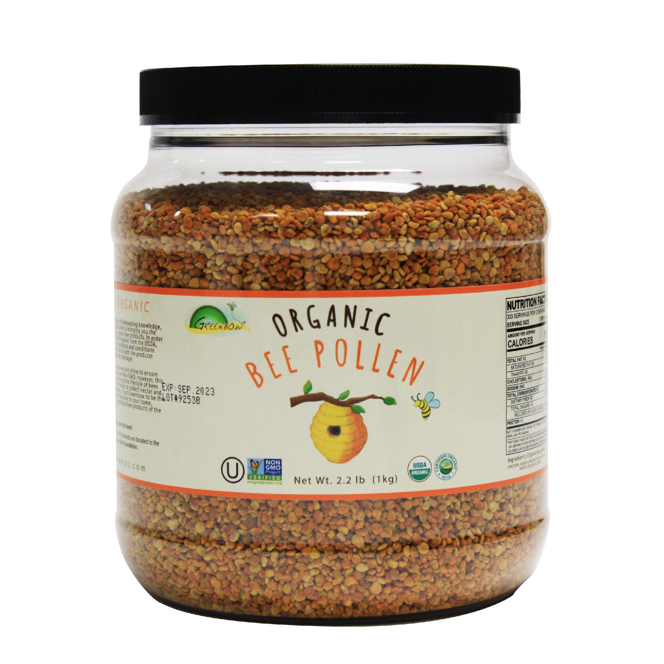 Foto 1 | Polen De Abeja Greenbow Orgánico, 100% Orgánico Certificado Por El Usda, 453 G - Venta Internacional.