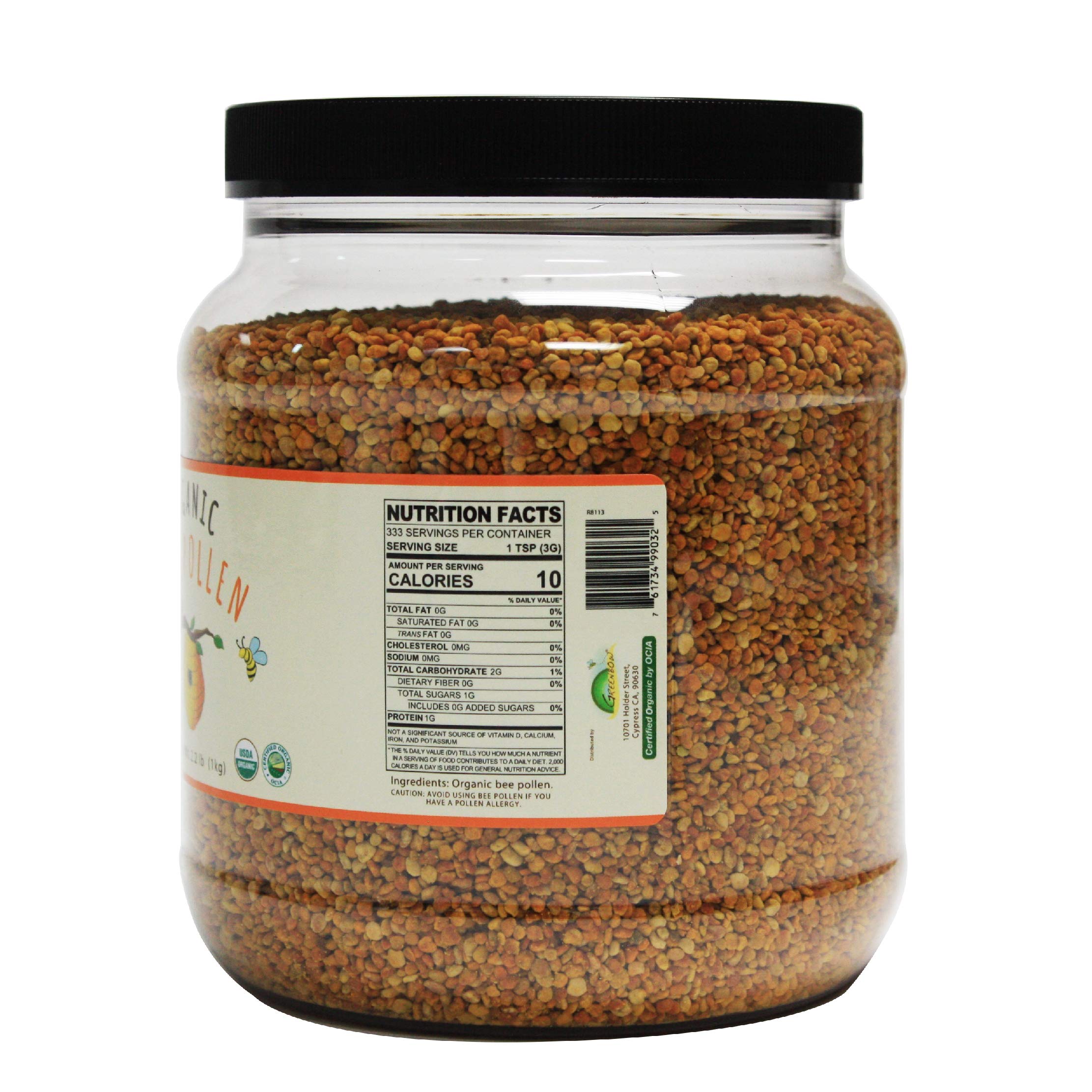 Foto 3 pulgar | Polen De Abeja Greenbow Orgánico, 100% Orgánico Certificado Por El Usda, 453 G - Venta Internacional.