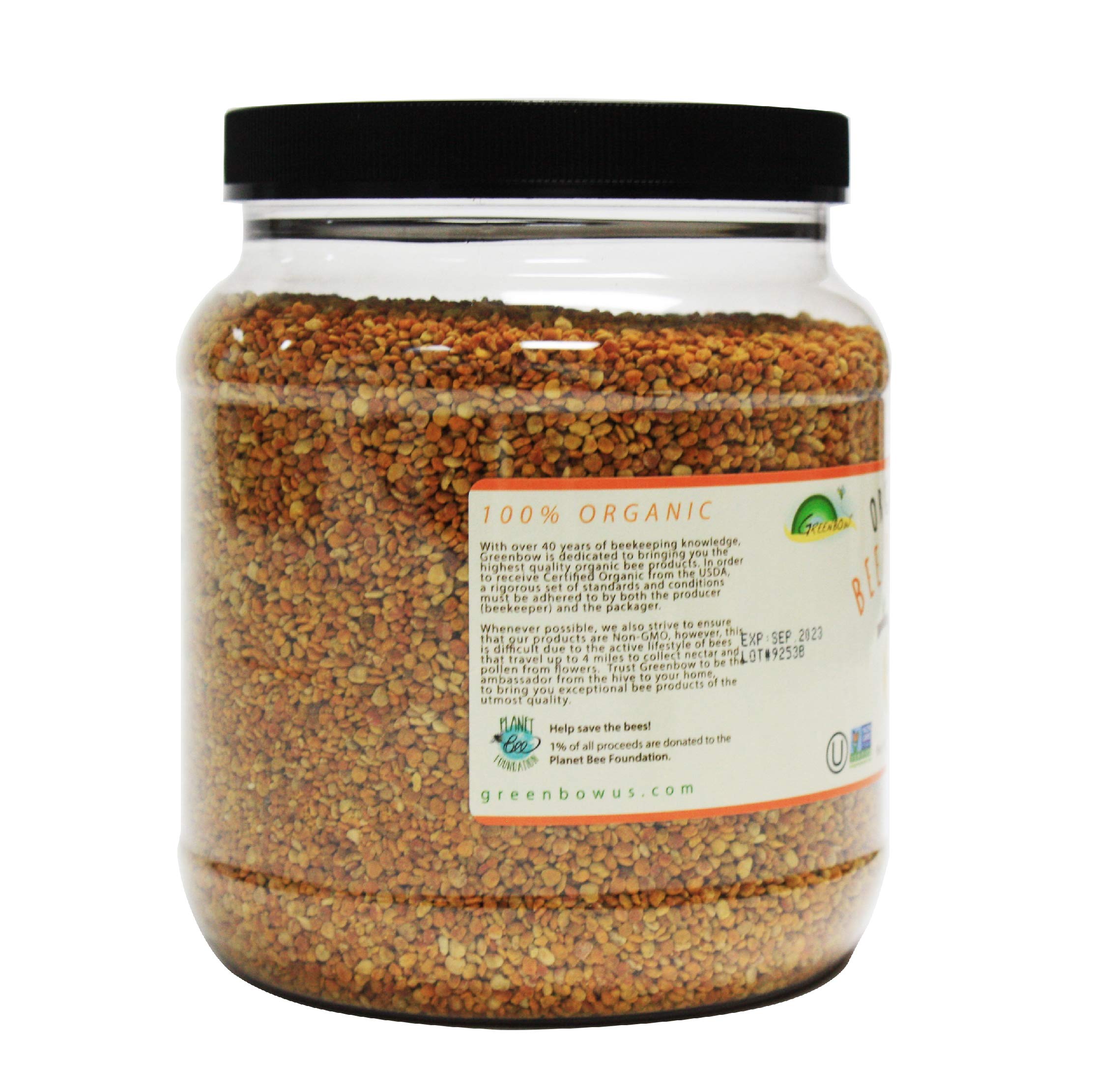 Foto 4 pulgar | Polen De Abeja Greenbow Orgánico, 100% Orgánico Certificado Por El Usda, 453 G - Venta Internacional.