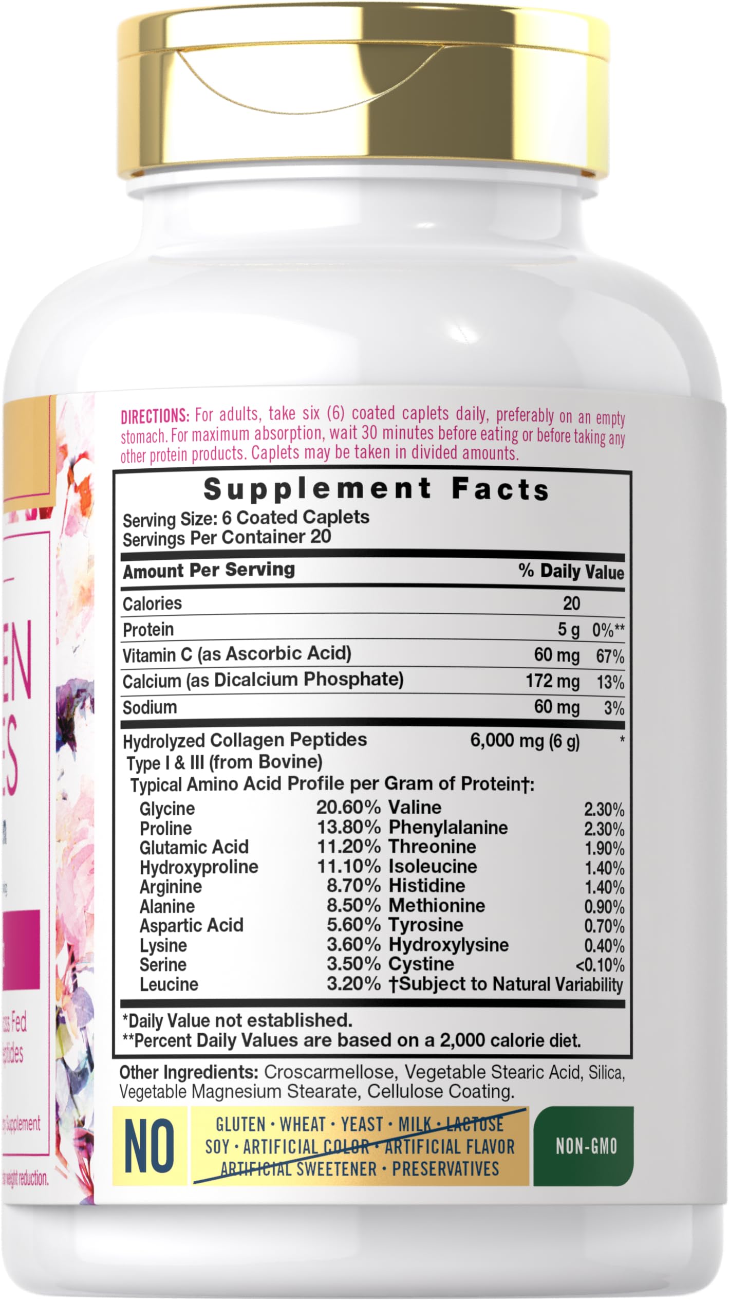 Foto 3 pulgar | Suplemento De Colágeno Carlyle Collagen + C 6000 Mg 120 Cápsulas - Venta Internacional.