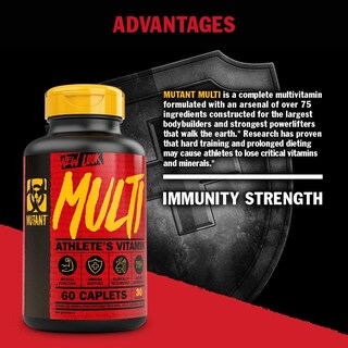 Foto 4 | Suplemento De Vitaminas De Alta Potencia Mutant Multi, 60 Comprimidos - Venta Internacional.
