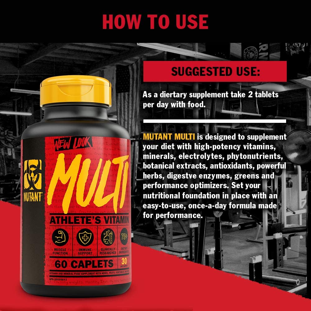Foto 5 | Suplemento De Vitaminas De Alta Potencia Mutant Multi, 60 Comprimidos - Venta Internacional.