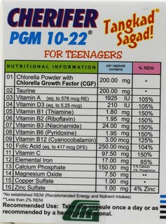 Foto 2 | Potenciador De Crecimiento Cherifer Pgm 10-22 Con Cgf, Taurina Y Lisina - Venta Internacional.