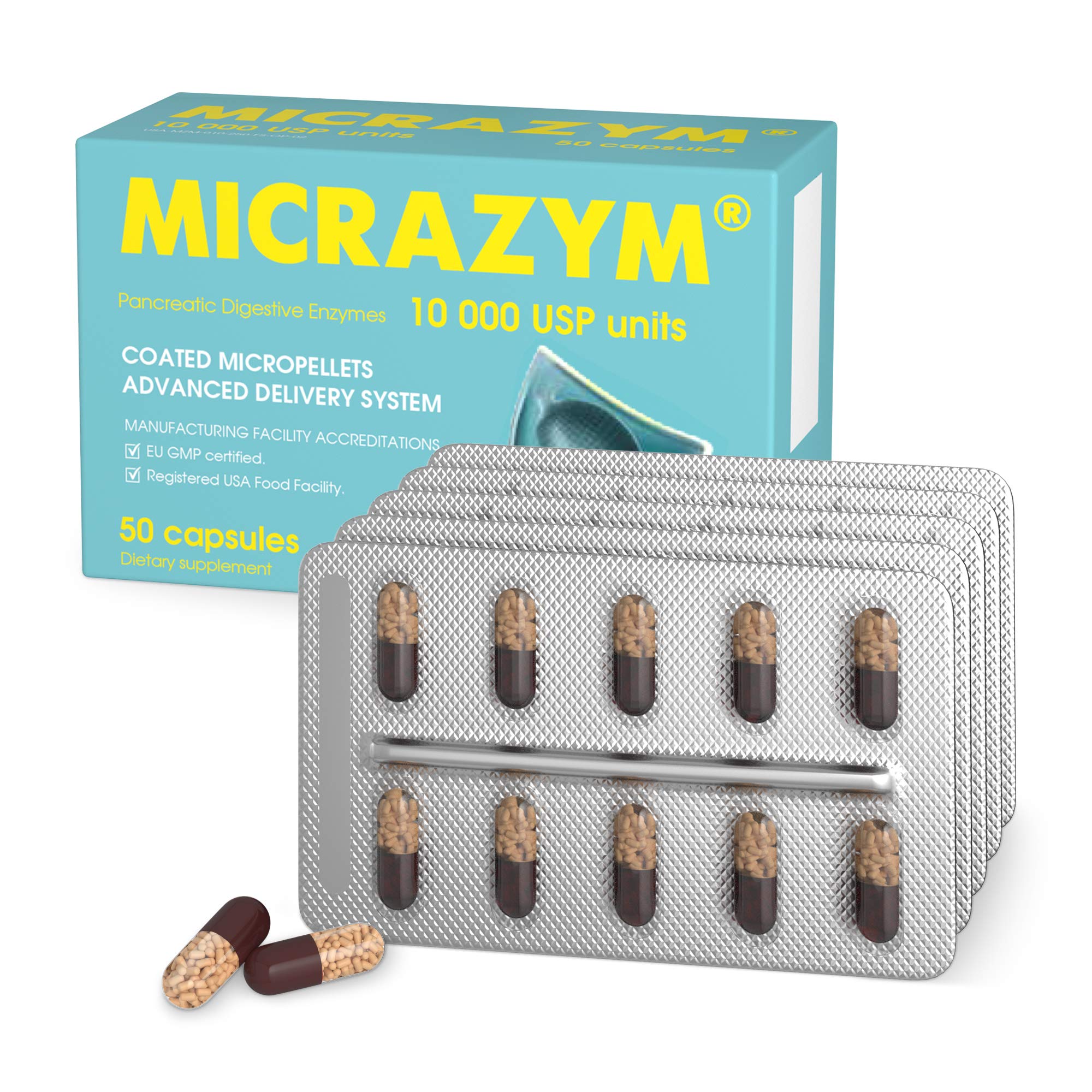 Foto 3 pulgar | Suplementos Avva Pharma Micrazym Enzimas Pancreáticas 50 Cápsulas - Venta Internacional.