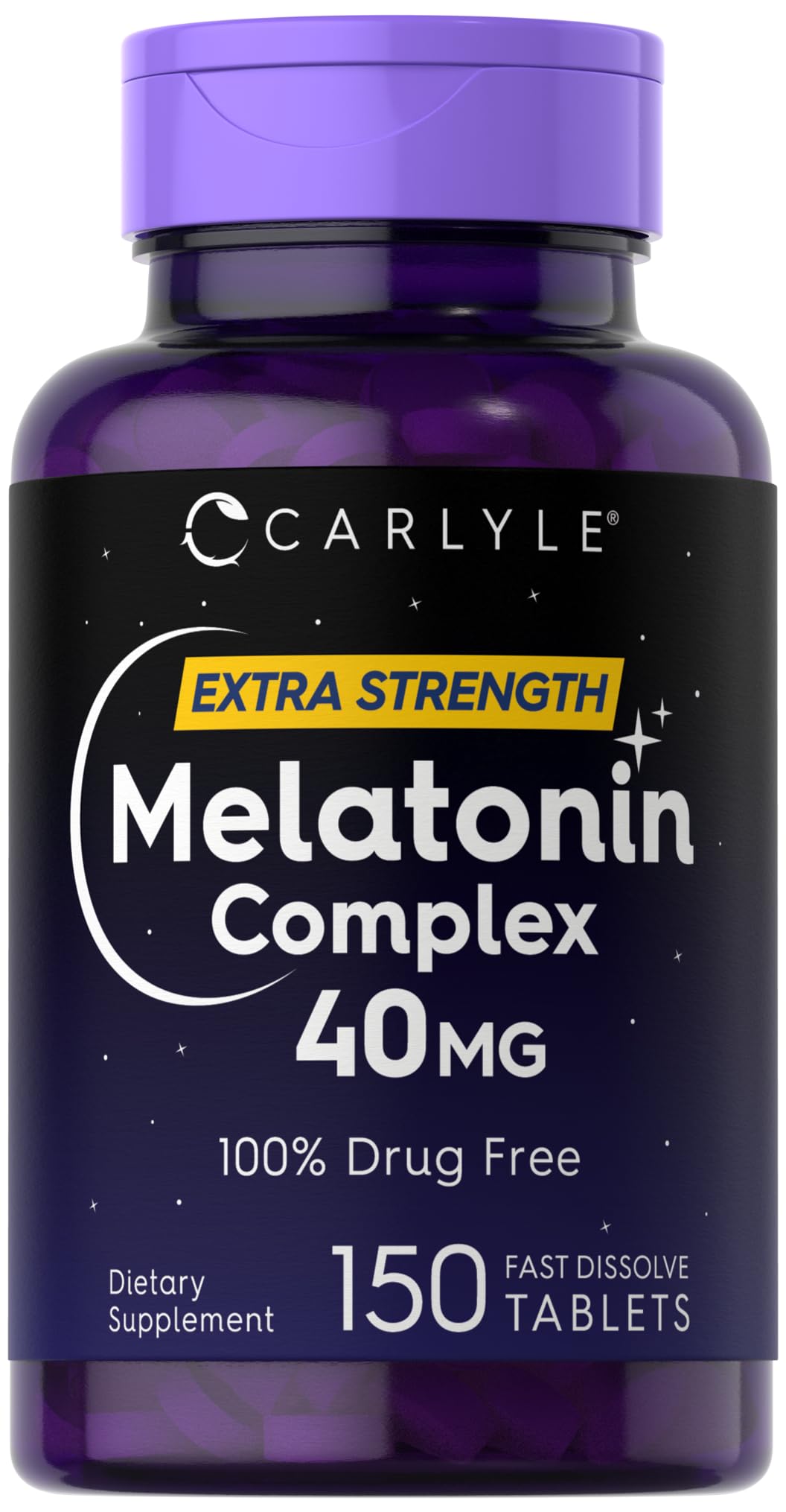 Foto 2 pulgar | Suplemento Carlyle Melatonin Complex 40 Mg 150 Comprimidos - Venta Internacional.