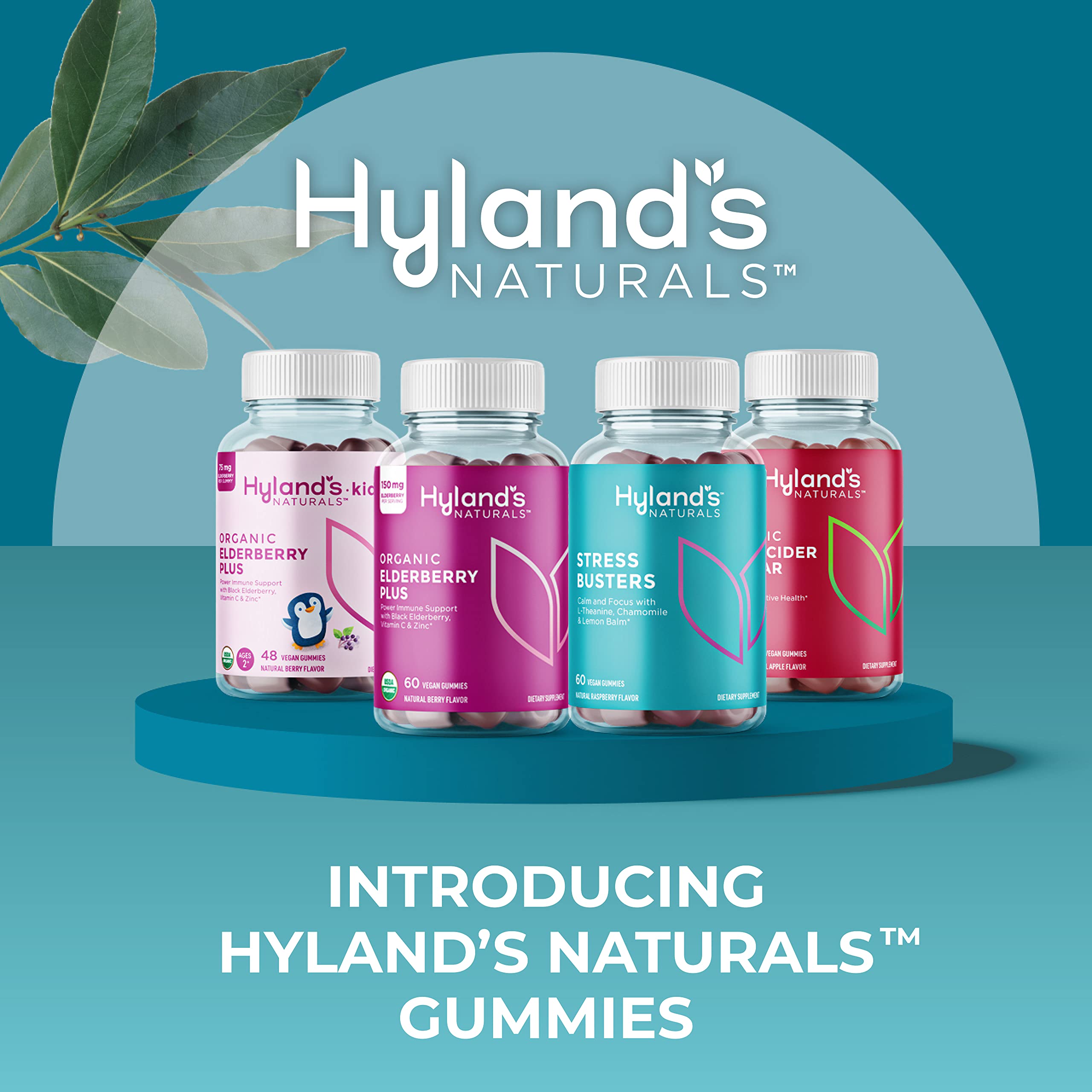 Foto 5 pulgar | Gummies Hyland's Naturals Kids Organic Saúco + Zinc & V - Venta Internacional.