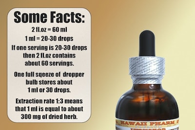Foto 3 | Extracto Líquido De Ajenjo Sin Alcohol De 60 Ml Organic Hawaii Pharm - Venta Internacional.