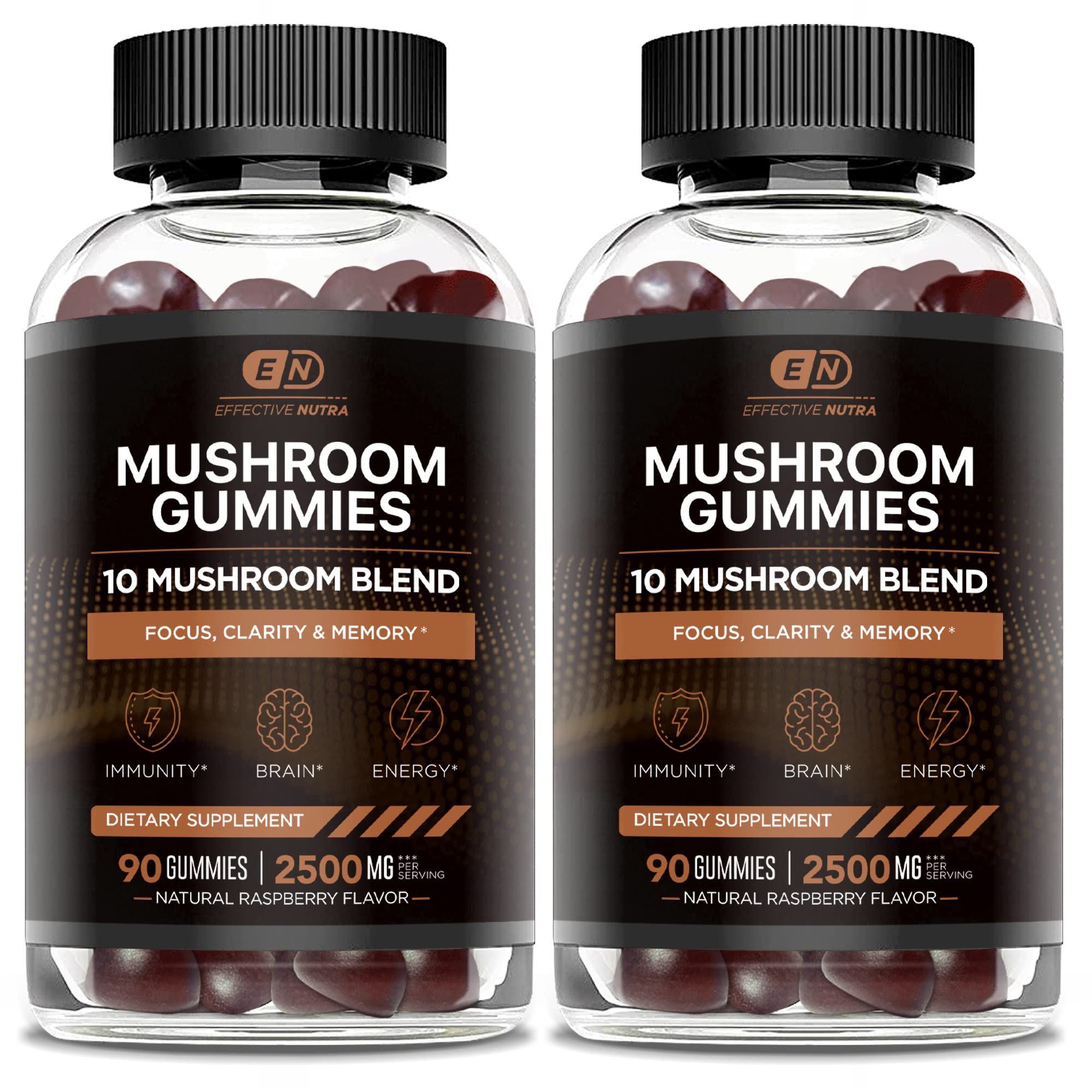 Foto 2 pulgar | Gominolas De Hongos Effective Nutra Mushroom Complex 2500 Mg - Venta Internacional.
