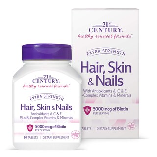 Foto 1 | Suplemento Para Cabello, Piel Y Uñas Del Siglo Xxi X90 Tabletas - Venta Internacional.
