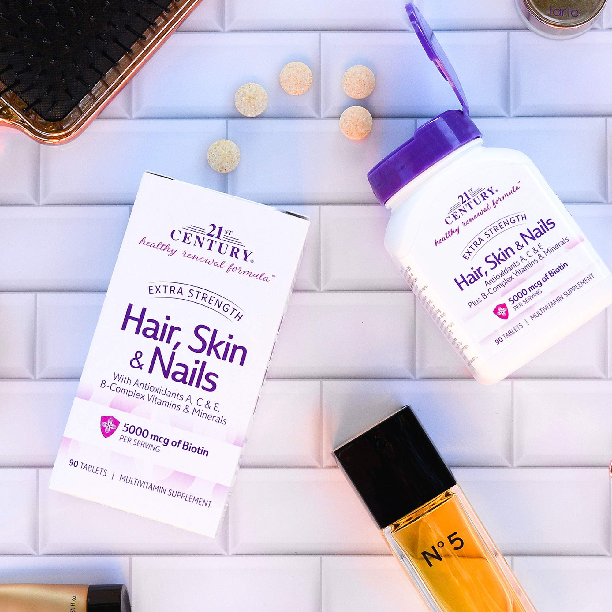 Foto 6 pulgar | Suplemento Para Cabello, Piel Y Uñas Del Siglo Xxi X90 Tabletas - Venta Internacional.