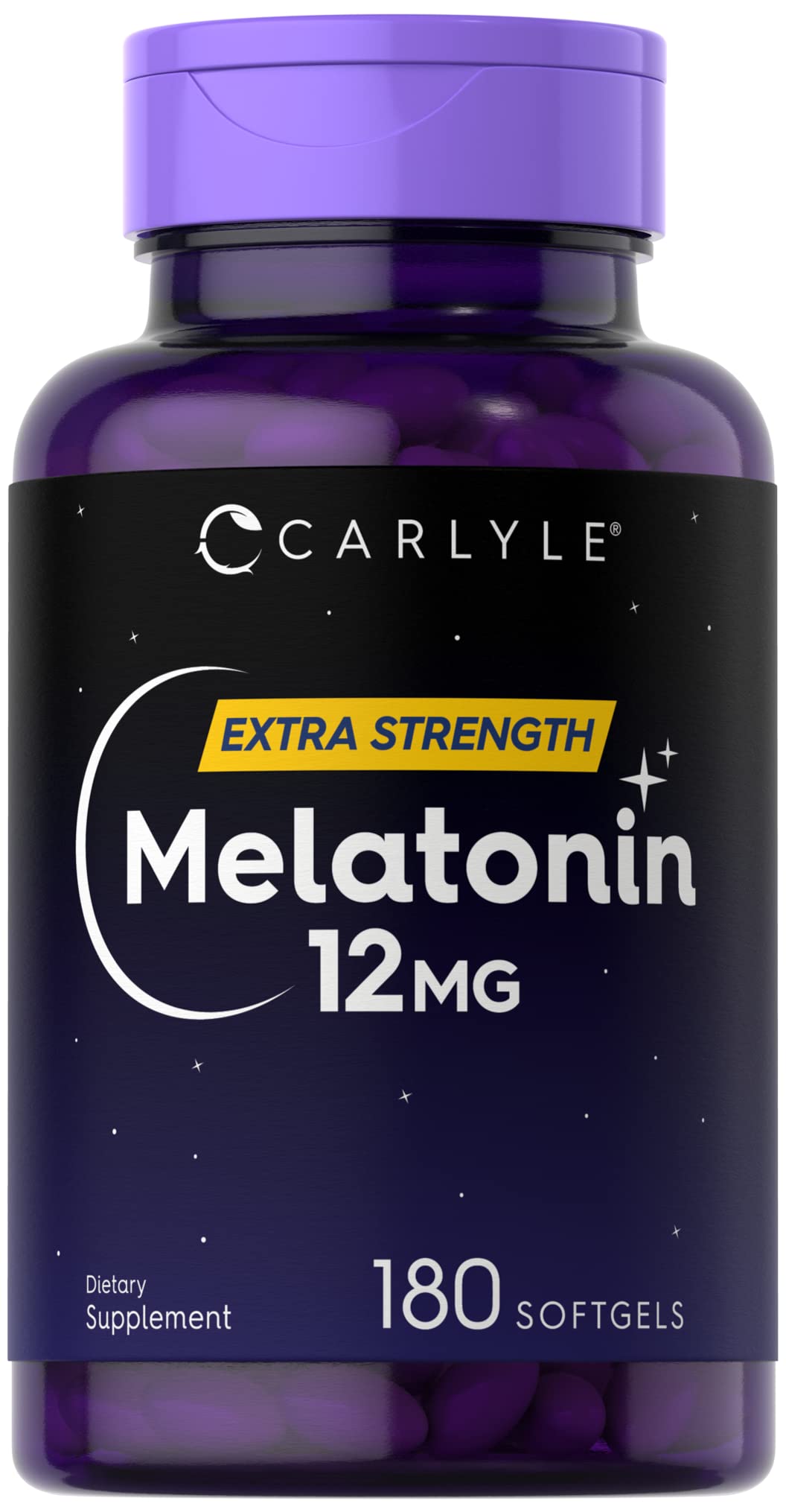 Foto 2 pulgar | Suplemento Carlyle Melatonin 12 Mg 180 Cápsulas De Gelatina Blanda - Venta Internacional.