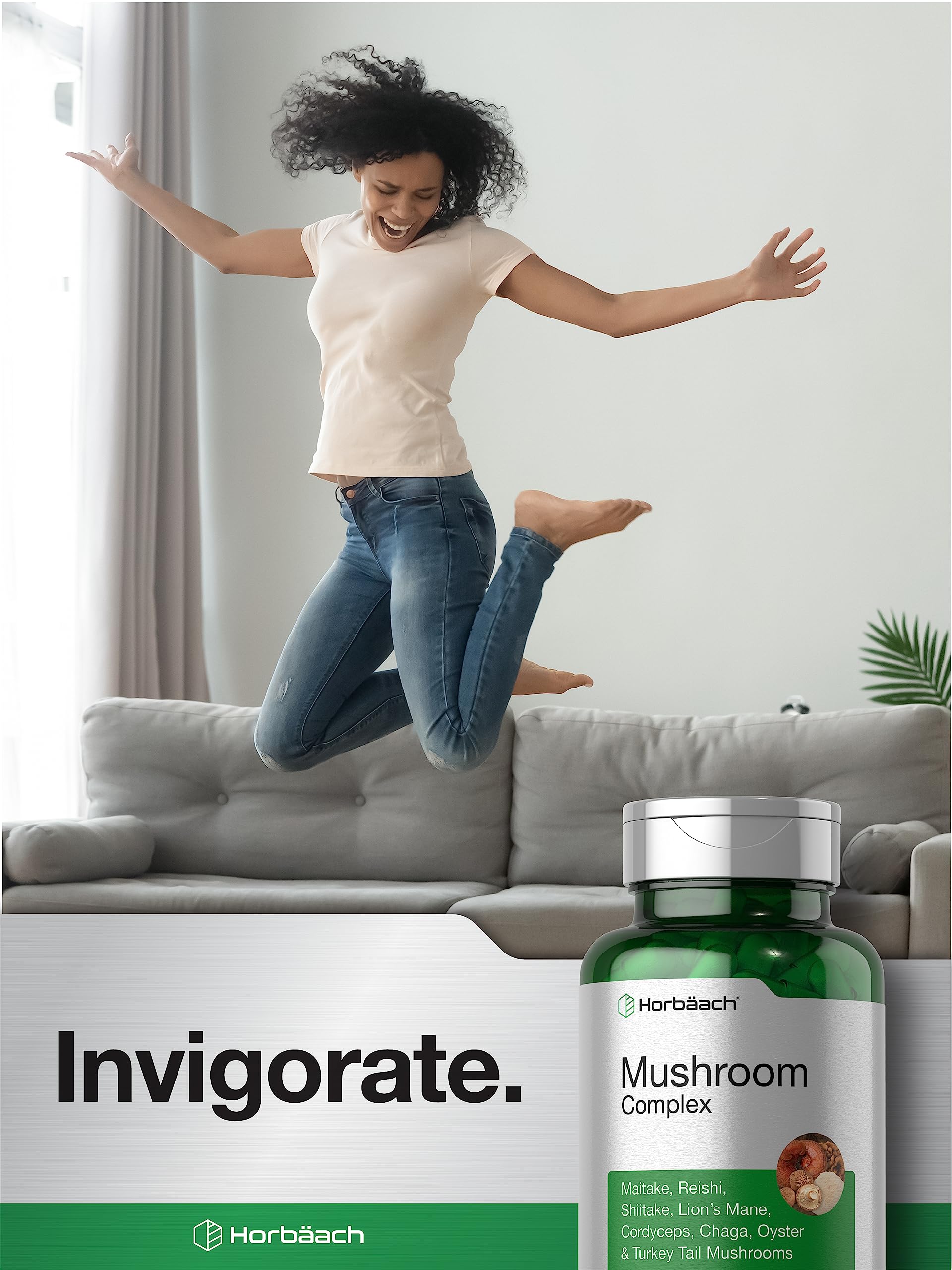 Foto 6 | Suplemento Horbaach Mushroom Complex 150 Cápsulas - Venta Internacional.