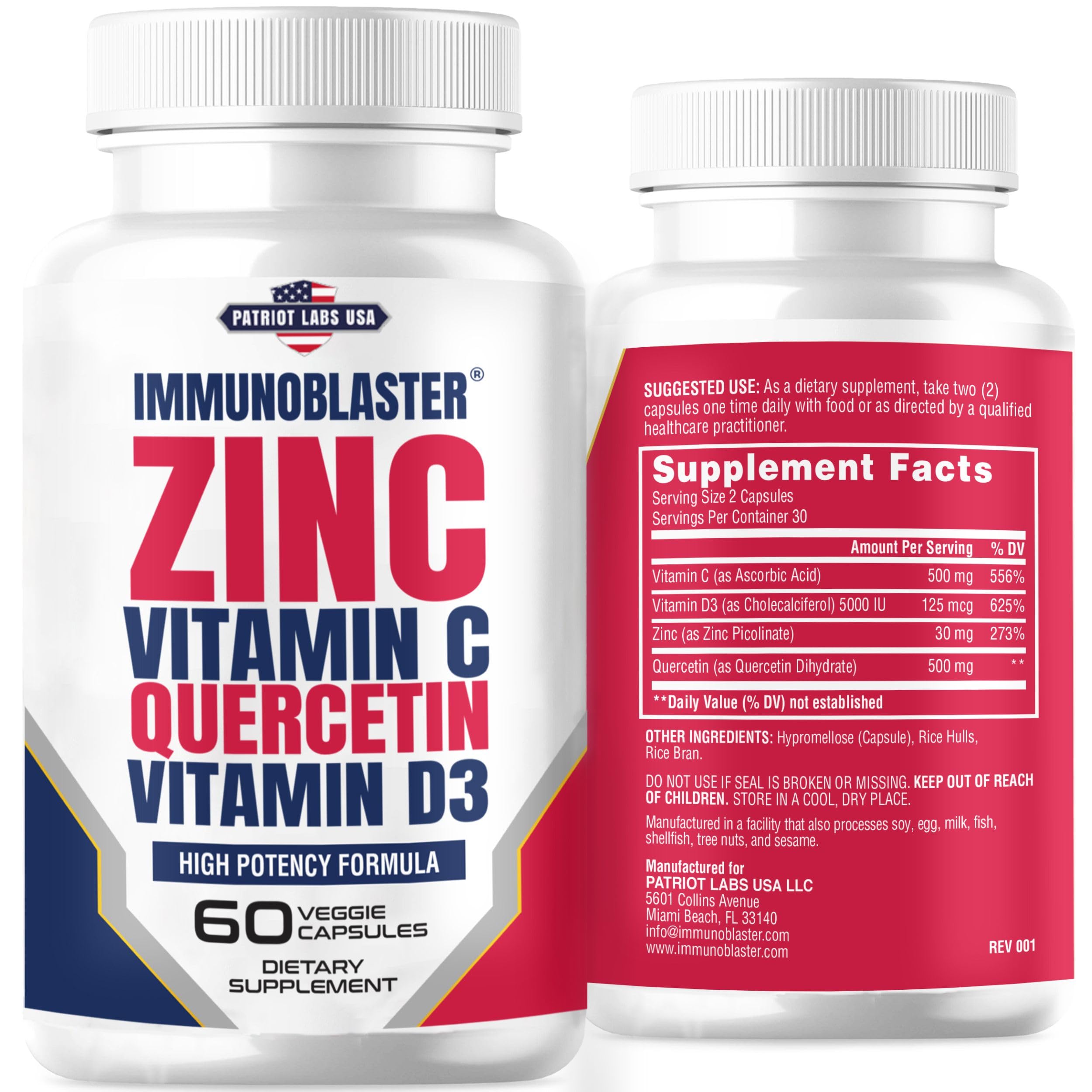 Foto 2 pulgar | Suplemento Immuno Blaster Immune Support - 60 Cápsulas - Venta Internacional.