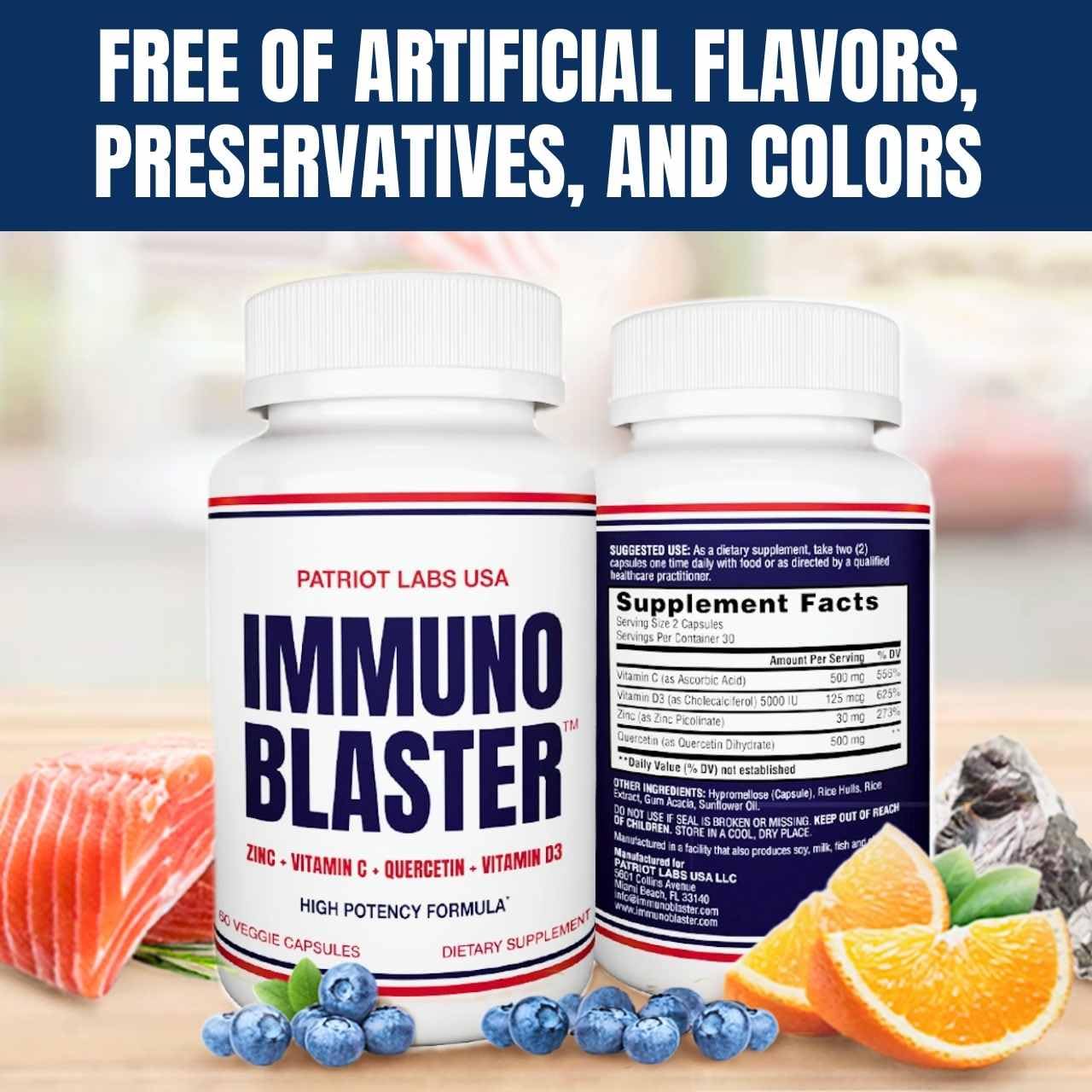 Foto 5 pulgar | Suplemento Immuno Blaster Immune Support - 60 Cápsulas - Venta Internacional.