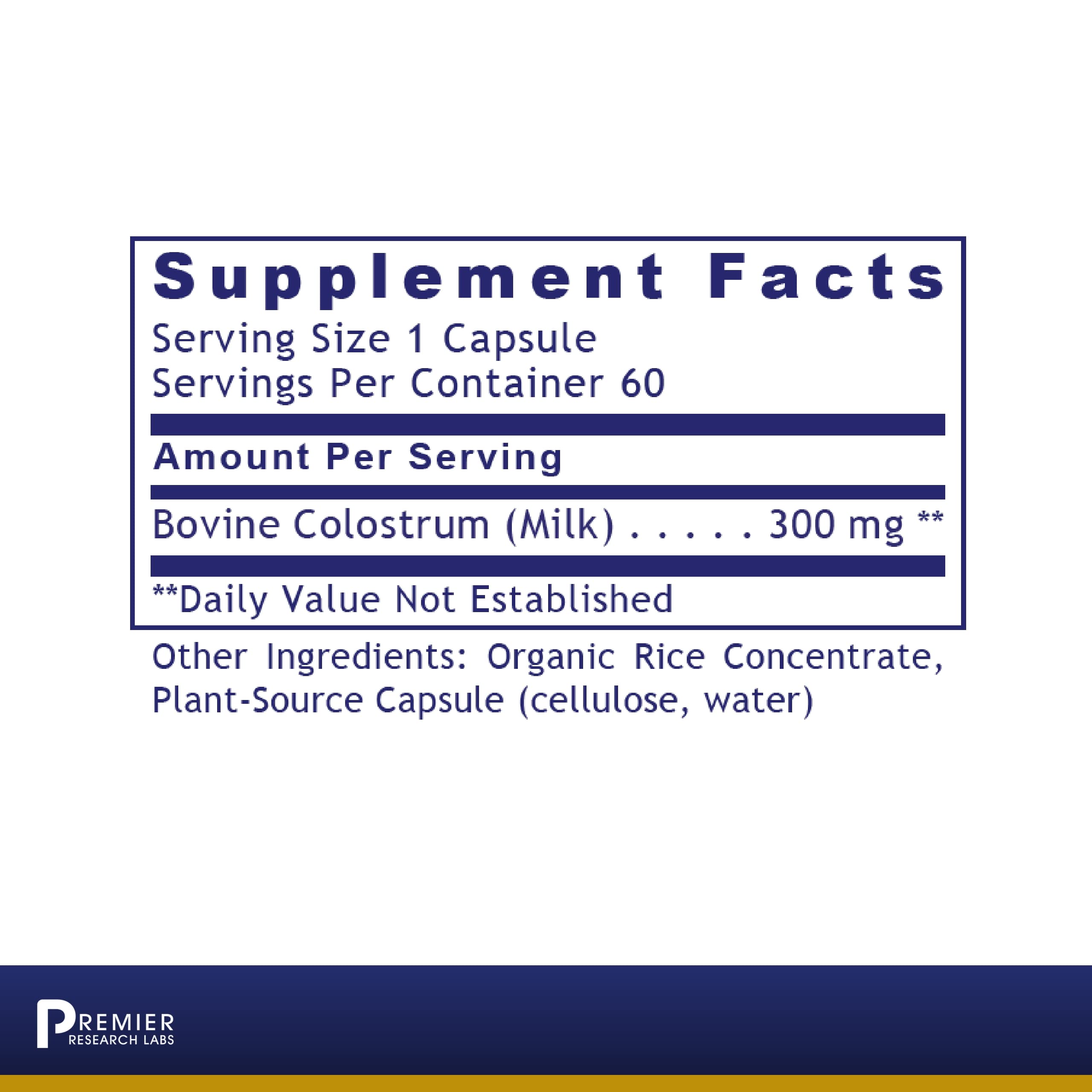Foto 3 pulgar | Suplemento Premier Research Labs Colostrum-igg 60 Cápsulas - Venta Internacional.