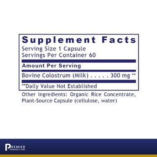 Foto 2 | Suplemento Premier Research Labs Colostrum-igg 60 Cápsulas - Venta Internacional.
