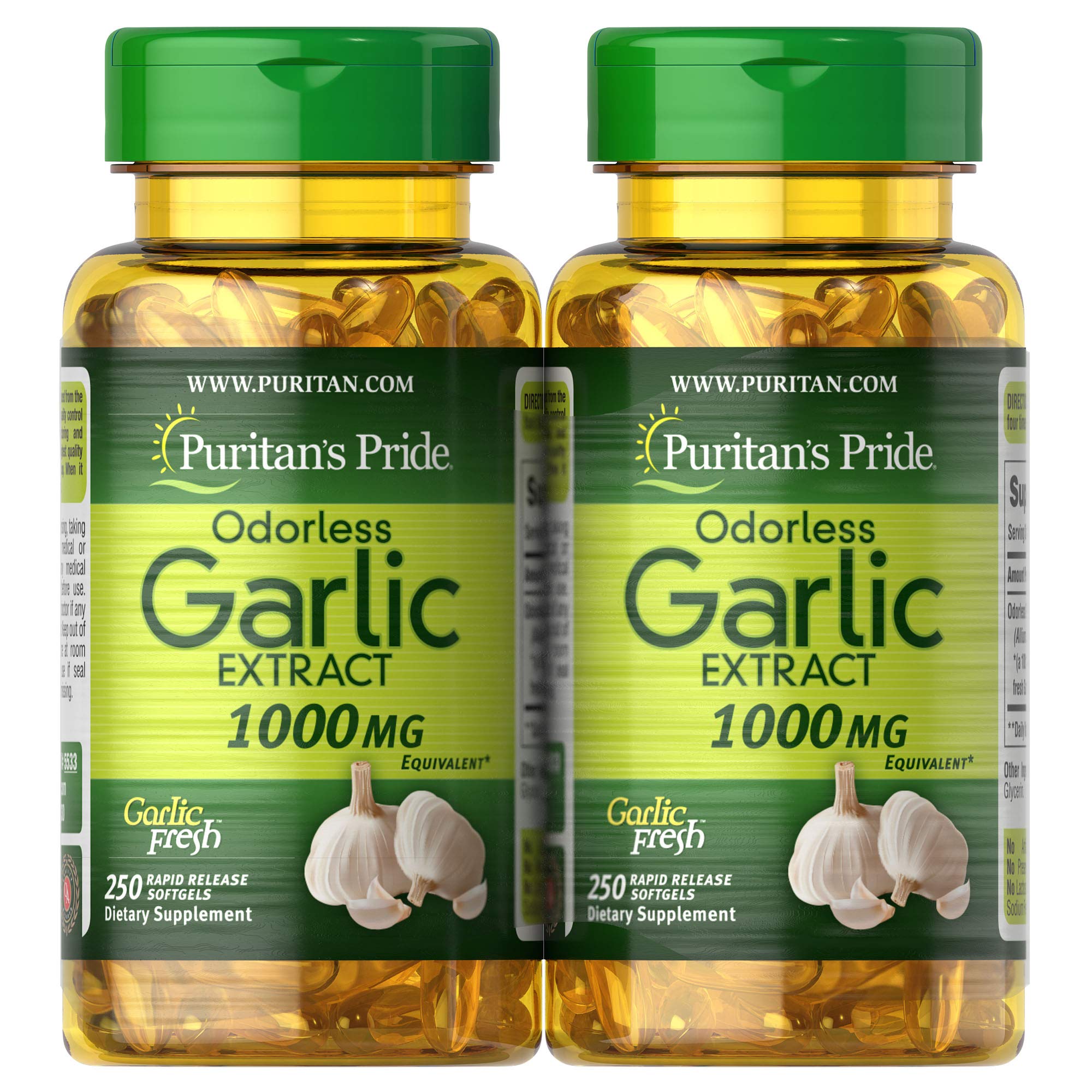 Foto 1 | Suplemento Puritan's Pride, Ajo Inodoro, 1000 Mg, Cápsulas Blandas, 5 - Venta Internacional.