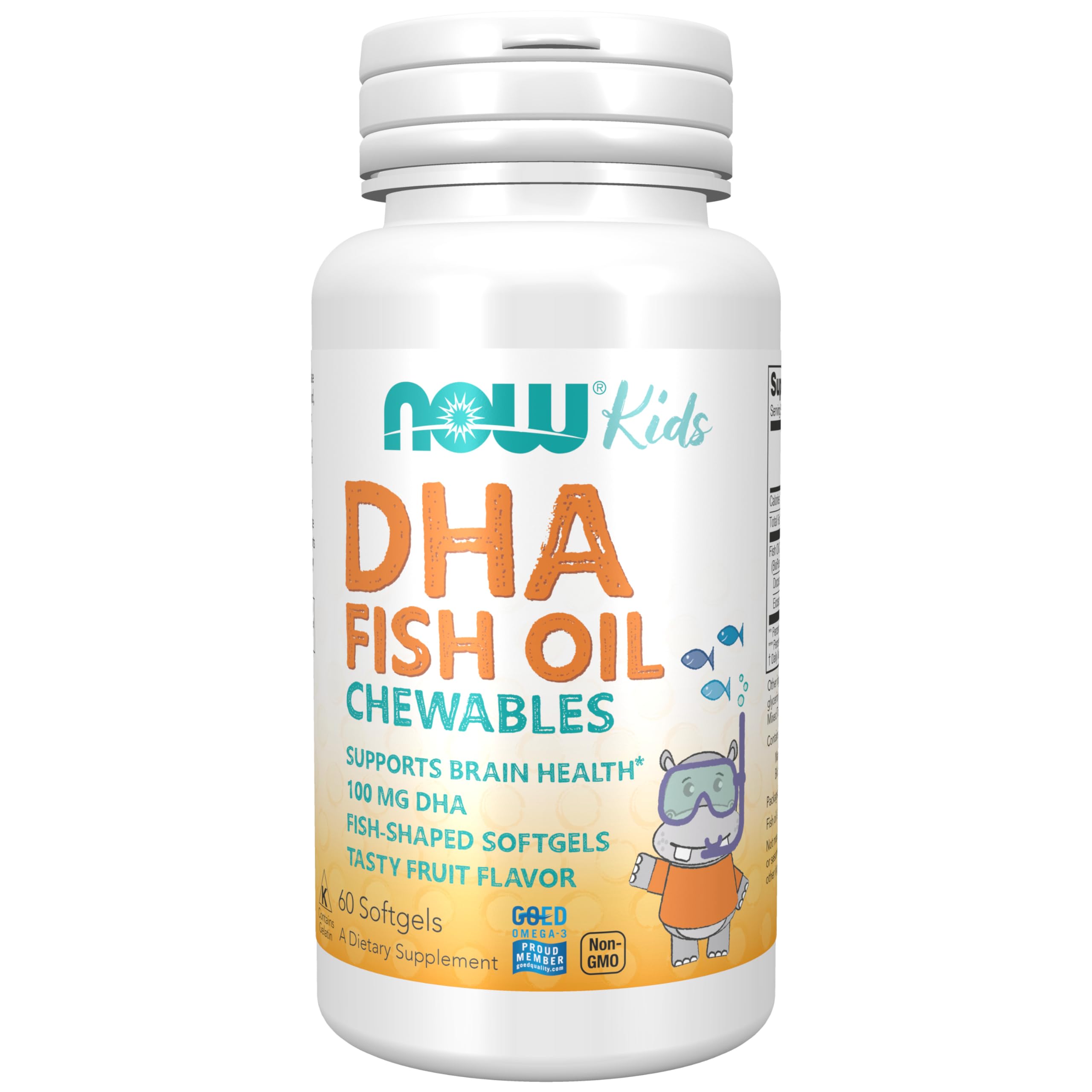 Cápsulas Blandas Masticables Supplement Now Dha Kids 100 Mg 60 Unidades - Venta Internacional.