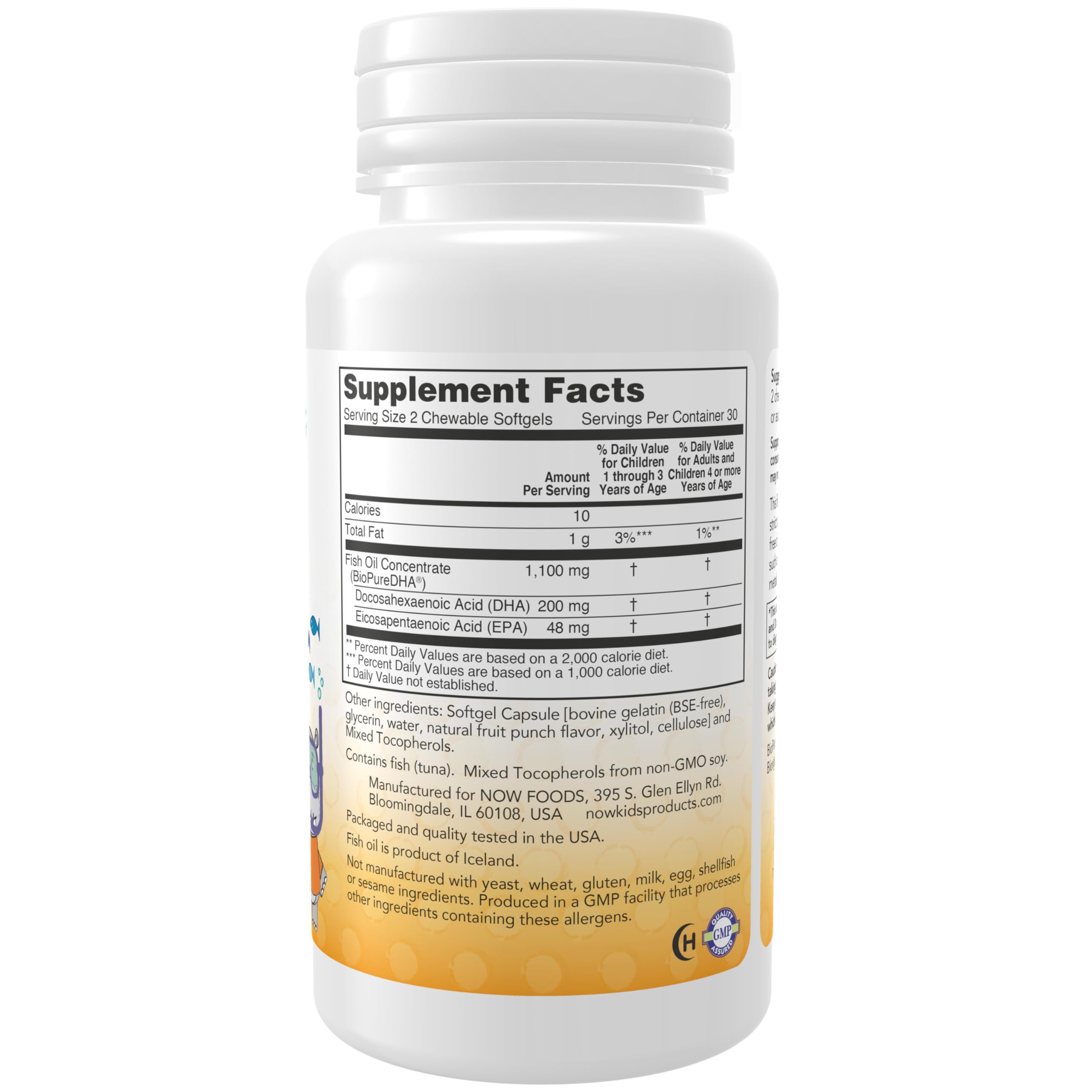 Foto 3 pulgar | Cápsulas Blandas Masticables Supplement Now Dha Kids 100 Mg 60 Unidades - Venta Internacional.