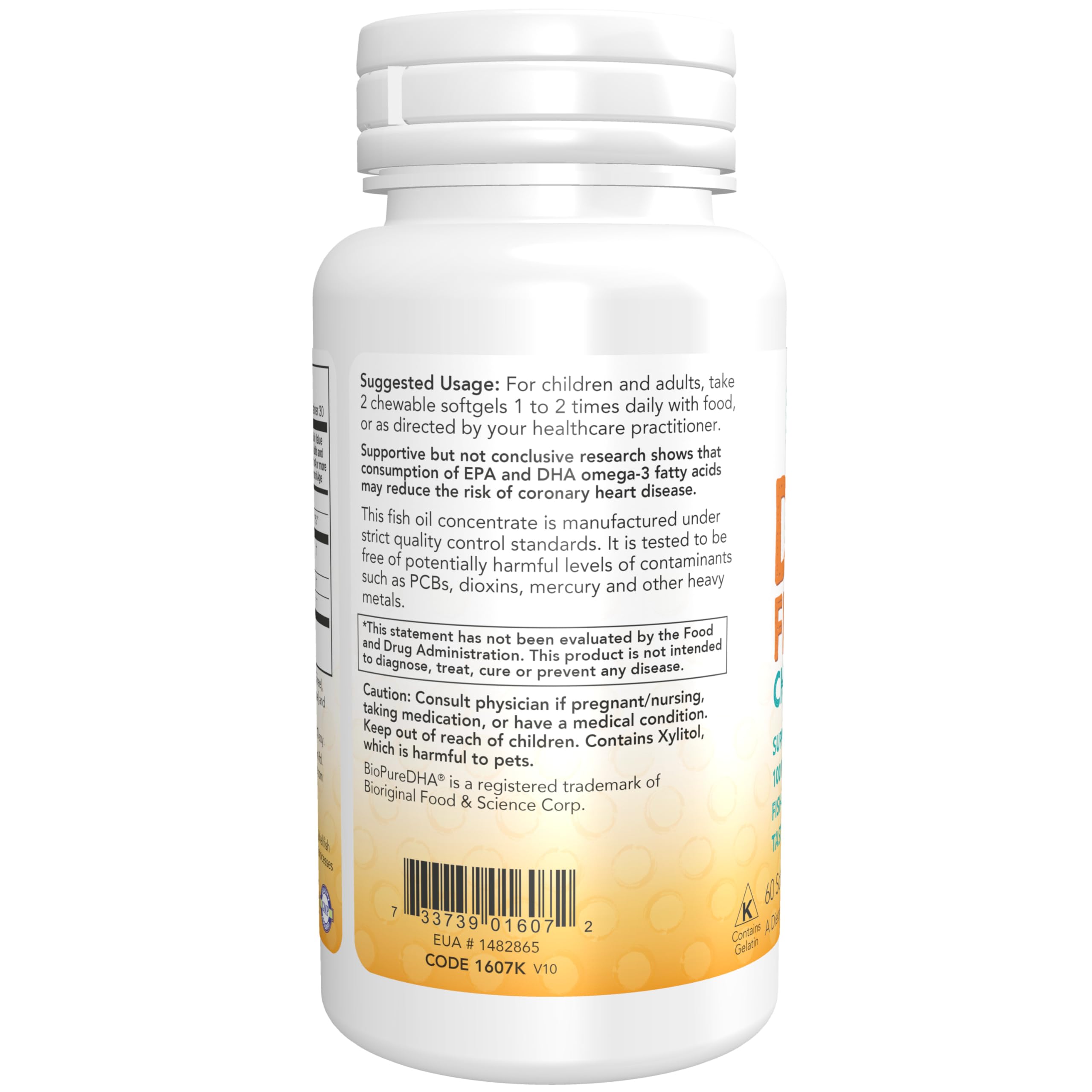 Foto 4 pulgar | Cápsulas Blandas Masticables Supplement Now Dha Kids 100 Mg 60 Unidades - Venta Internacional.