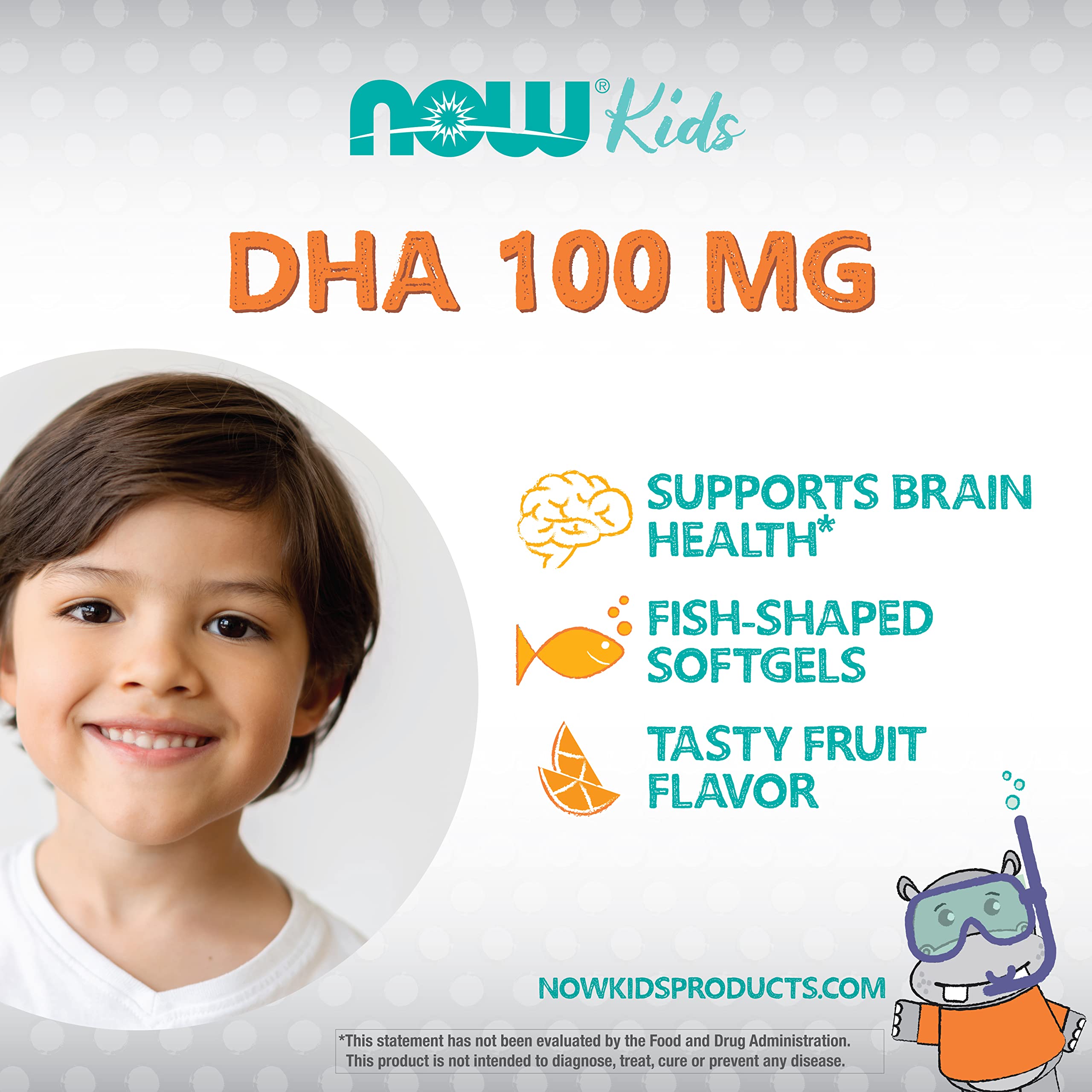 Foto 5 pulgar | Cápsulas Blandas Masticables Supplement Now Dha Kids 100 Mg 60 Unidades - Venta Internacional.