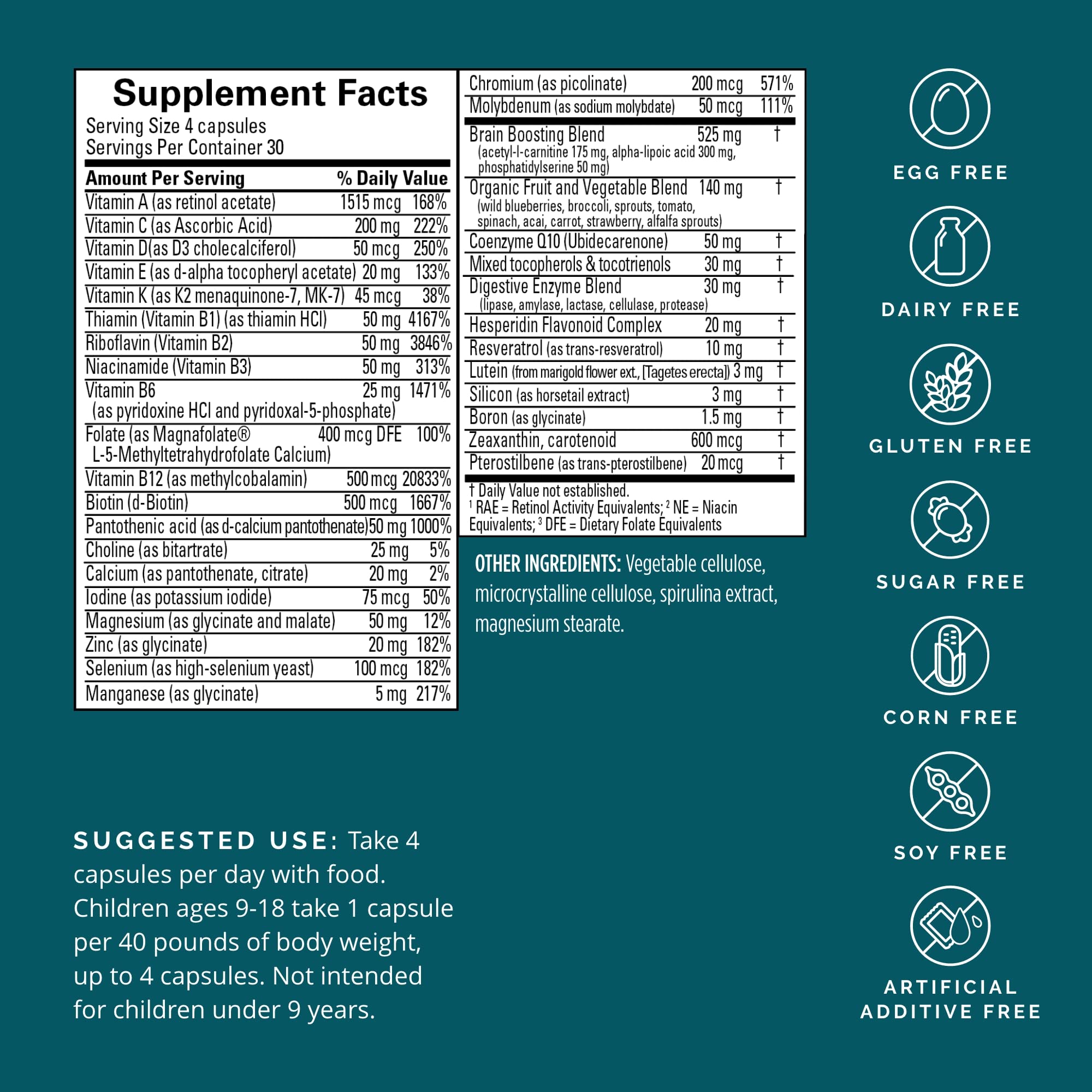 Foto 2 | Suplemento Multivitamínico Brainmd Neurovite Plus 120 Cápsulas - Venta Internacional.