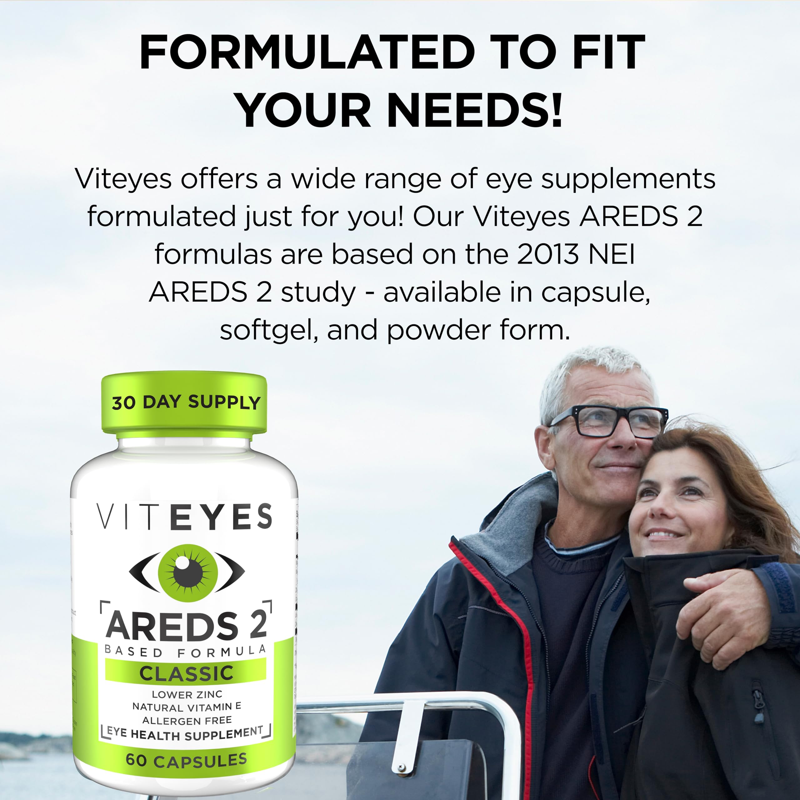 Foto 3 pulgar | Vitaminas Para Los Ojos Viteyes Areds 2 Con Vitamina E Natural, 60 Unidades - Venta Internacional.