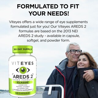 Foto 2 | Vitaminas Para Los Ojos Viteyes Areds 2 Con Vitamina E Natural, 60 Unidades - Venta Internacional.