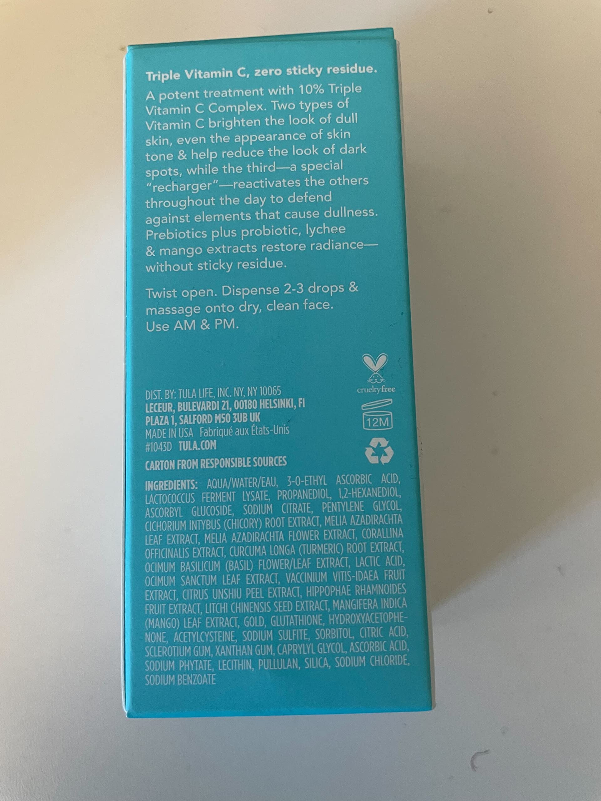 Foto 7 pulgar | Tratamiento Iluminador En Gotas Suero Tula Skin Care Con Vitamina C - Venta Internacional.