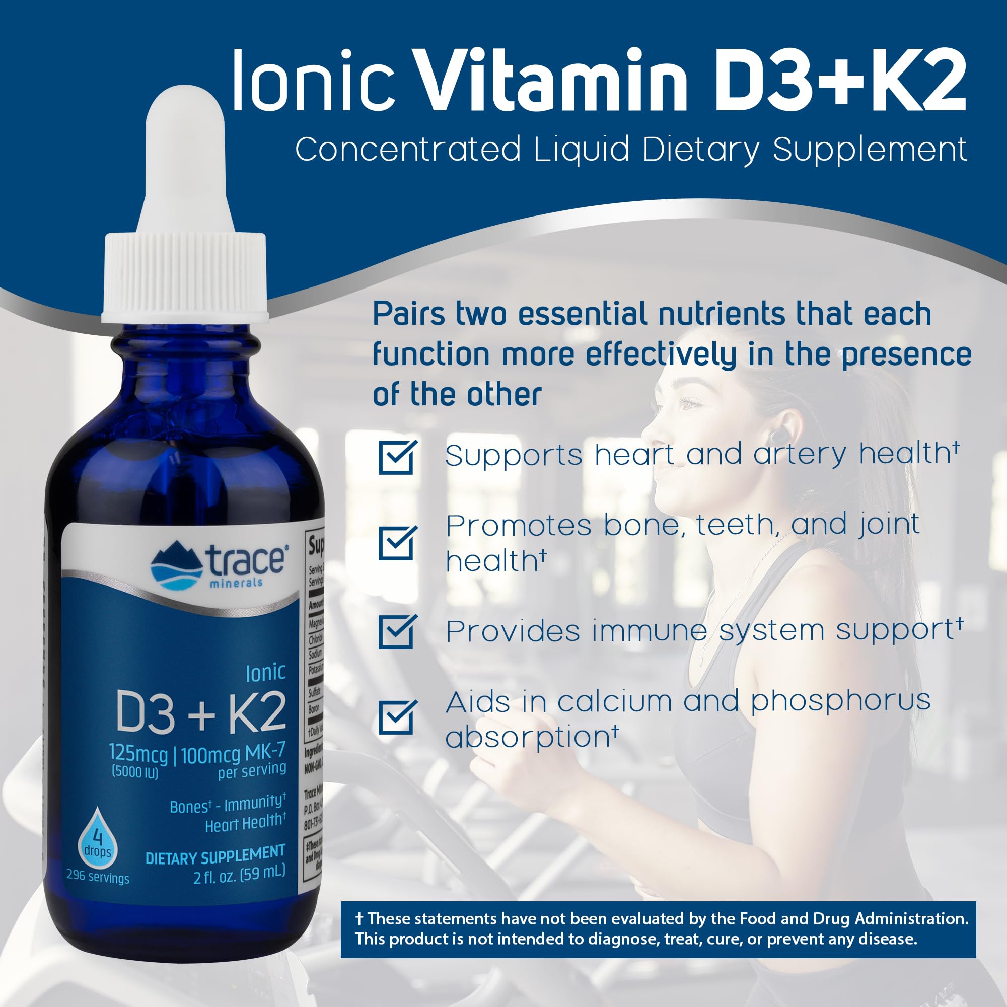 Foto 3 pulgar | Suplemento De Oligoelementos Con Vitamina D3 + K2 Iónica Líquida - Venta Internacional.