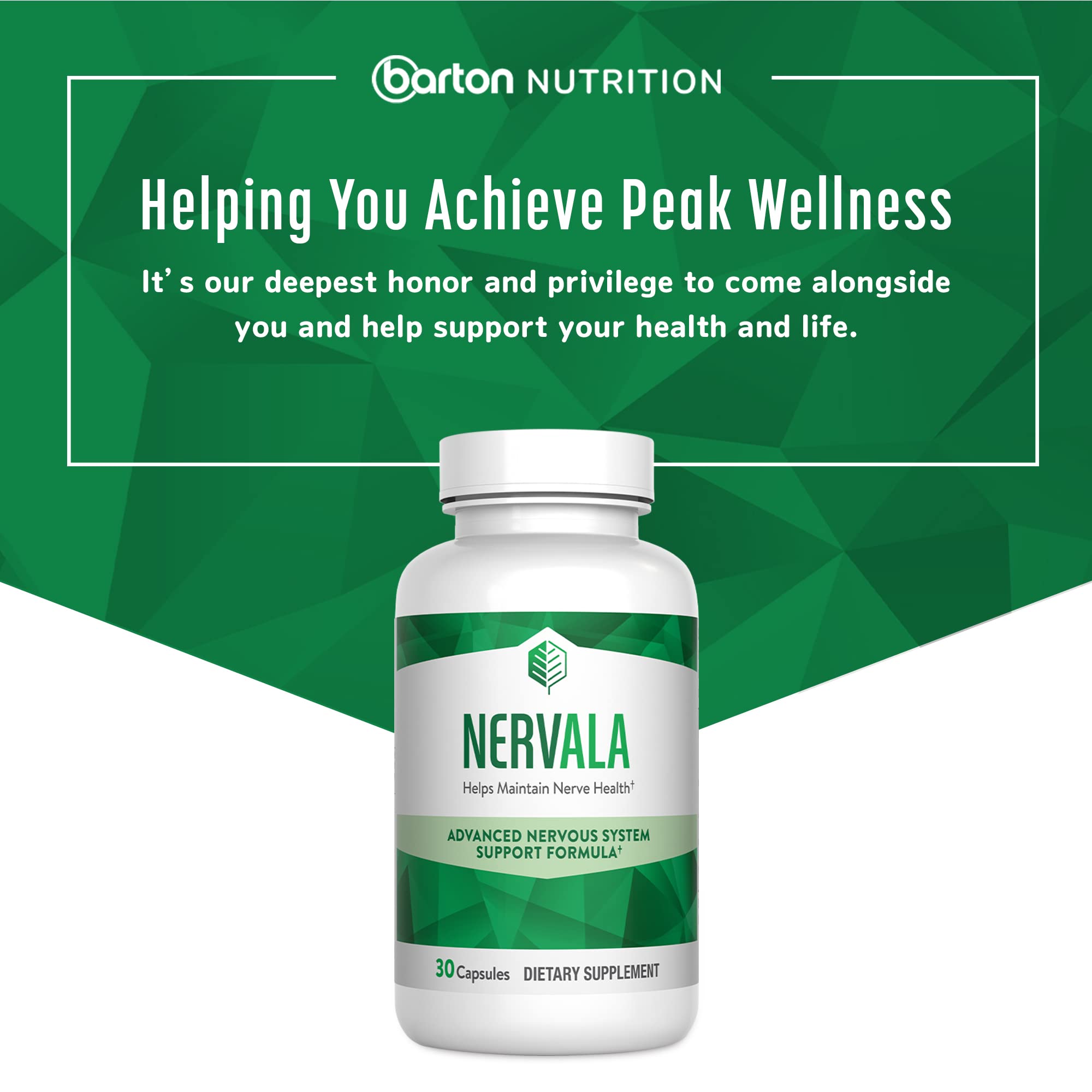 Foto 7 | Suplemento Barton Nutrition Nervala Nerve Support 30 Cápsulas - Venta Internacional.