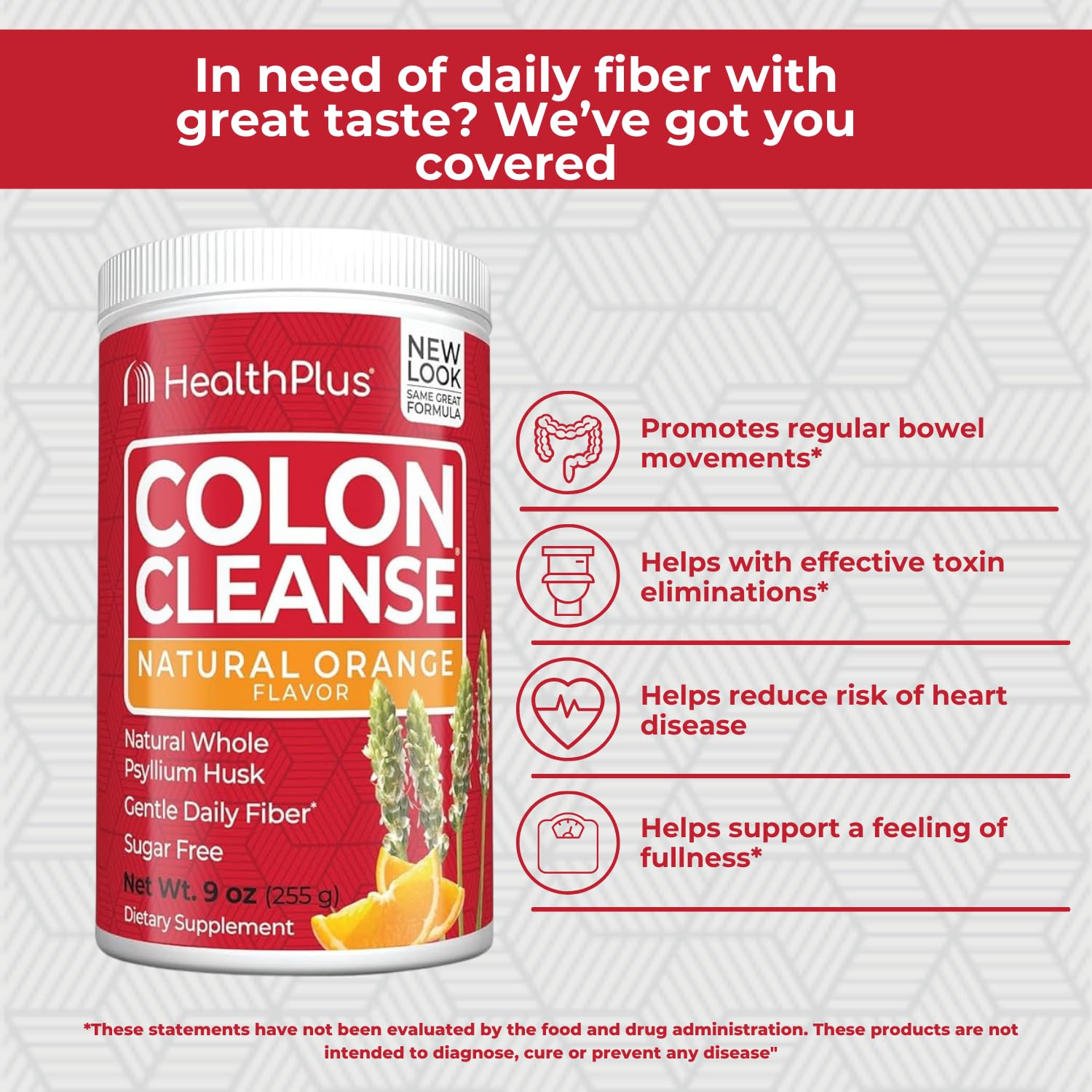 Foto 5 pulgar | Supplement Health Plus Colon Cleanse Fiber Orange 265 Ml - Venta Internacional.