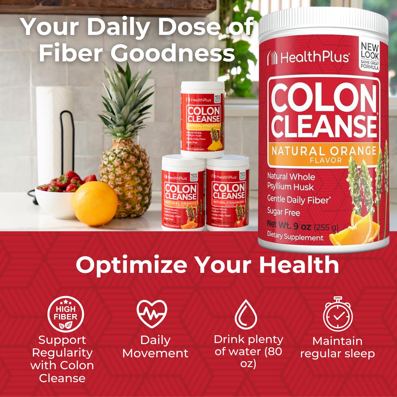 Foto 7 pulgar | Supplement Health Plus Colon Cleanse Fiber Orange 265 Ml - Venta Internacional.