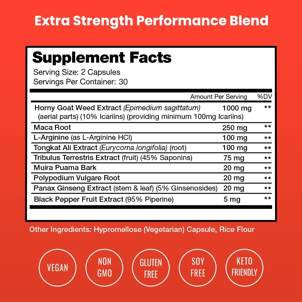 Foto 3 pulgar | Suplemento De Extracto De Hierba De Cabra En Celo De Nutrachamps 1000 Mg - Venta Internacional.