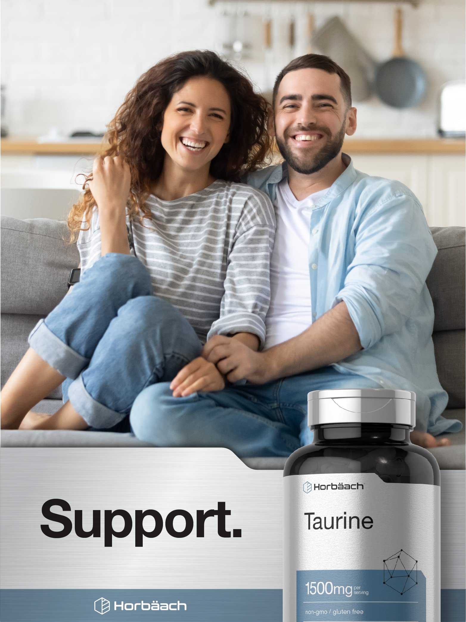 Foto 6 | Suplemento Horbäach De Taurina, 1500 Mg, Cápsulas, 180 Unidades - Venta Internacional.
