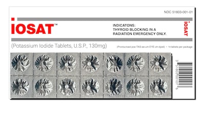 Foto 1 | Tablets: Anbex Inc. Iosat, Yoduro De Potasio, 130 Mg, 14 Comprimidos - Venta Internacional.