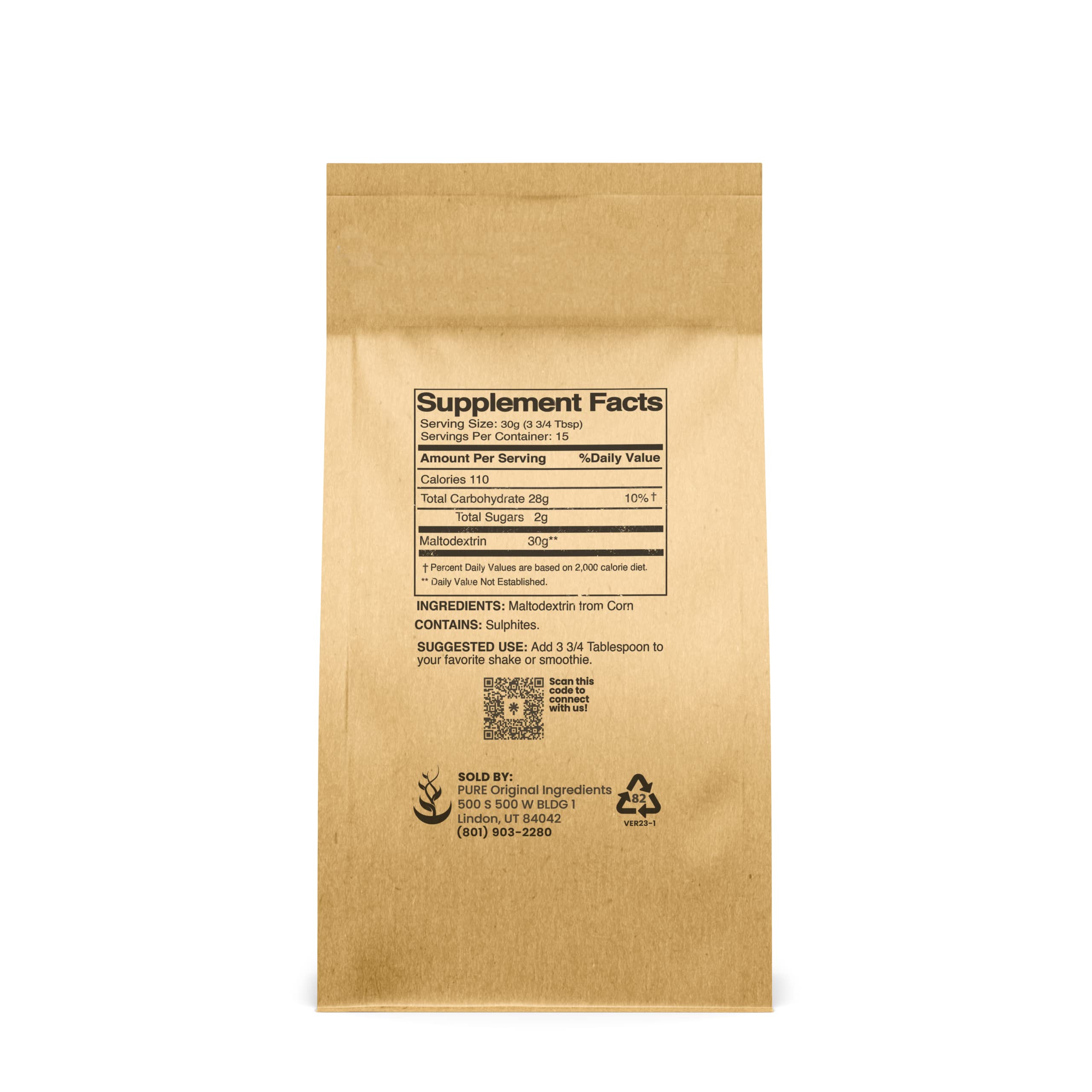 Foto 3 pulgar | Aglutinante Y Espesante De Maltodextrina, Ingredientes Puros Y Originales - Venta Internacional.