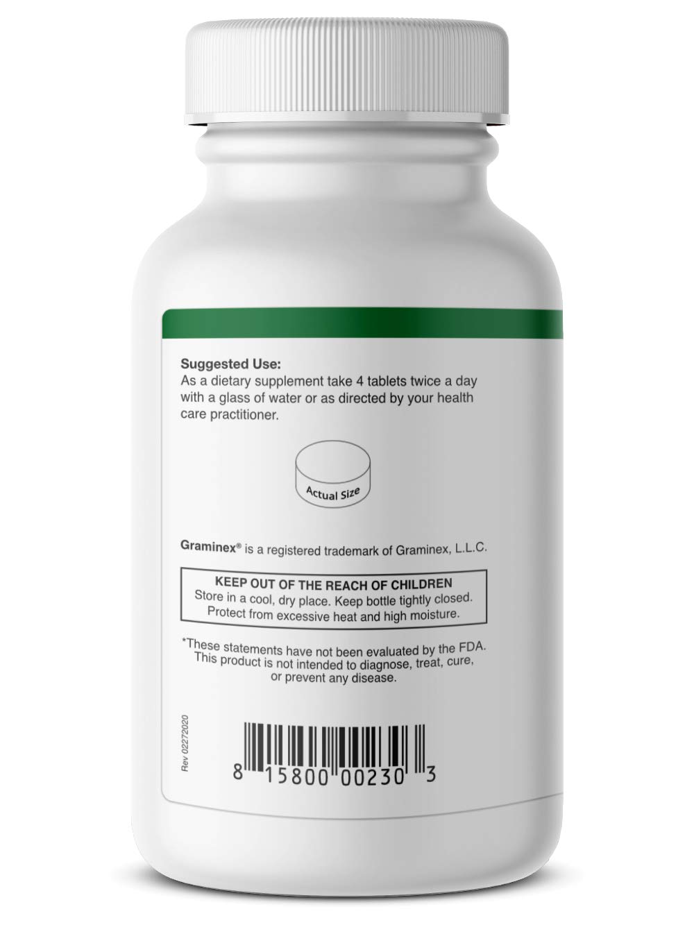Foto 4 pulgar | Suplemento Graminex, Tabletas De Pasto De Trigo, 240 Tabletas - Venta Internacional.