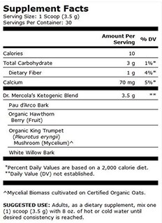 Foto 2 | Suplemento Dr. Mercola Mitomix, Mezcla Cetogénica, 105 G, 30 Porciones - Venta Internacional.