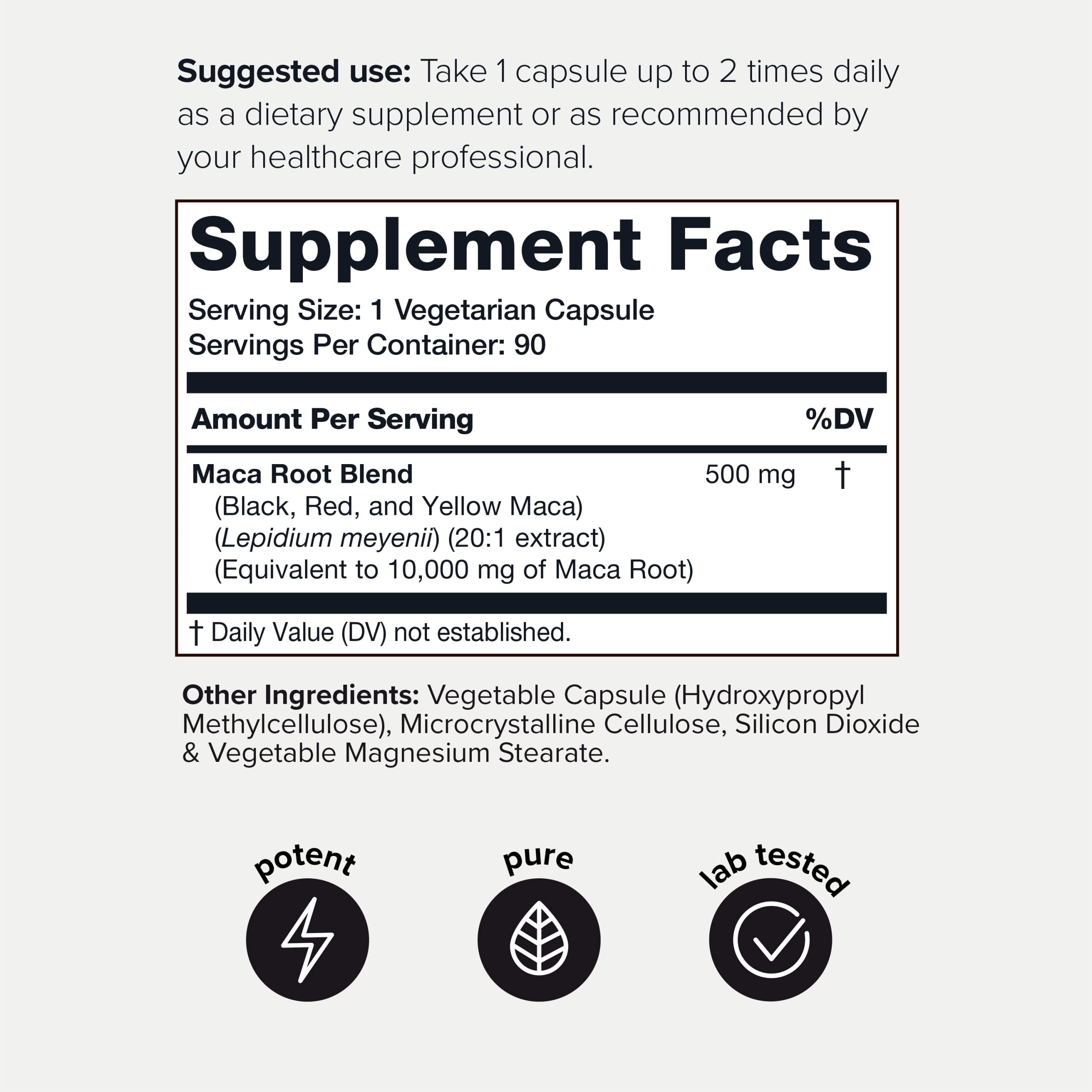 Foto 3 pulgar | Cápsulas De Raíz De Maca Toniiq, 10 000 Mg, 20 Veces Con Extracto Concentrado - Venta Internacional.