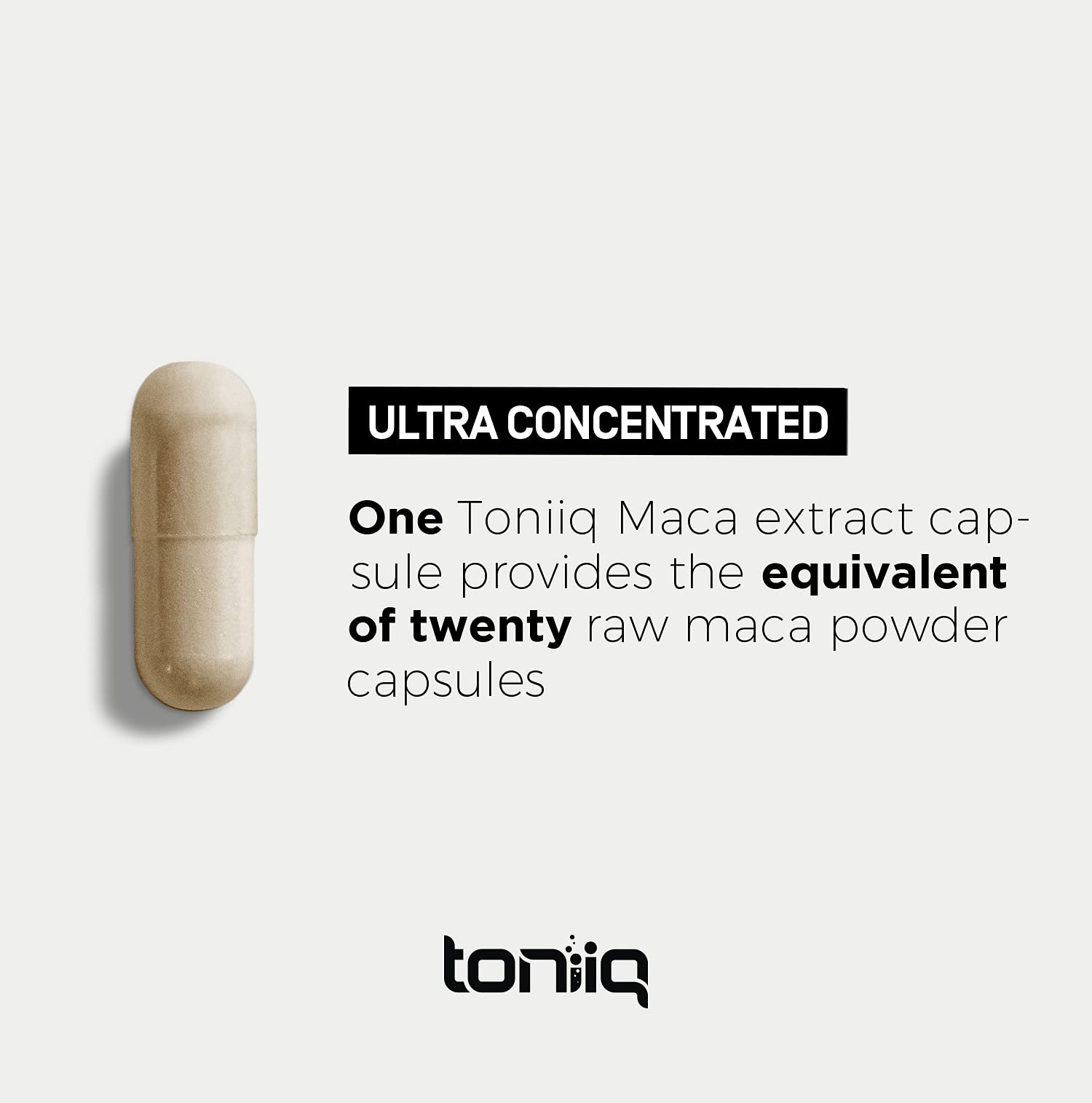 Foto 5 pulgar | Cápsulas De Raíz De Maca Toniiq, 10 000 Mg, 20 Veces Con Extracto Concentrado - Venta Internacional.