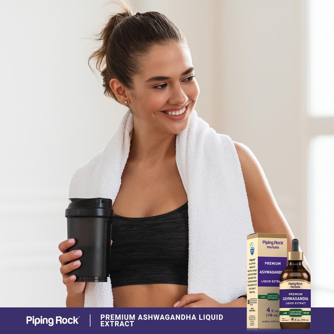 Foto 7 pulgar | Suplemento: Extracto Líquido De Raíz De Ashwagandha Piping Rock, 120 Ml - Venta Internacional.