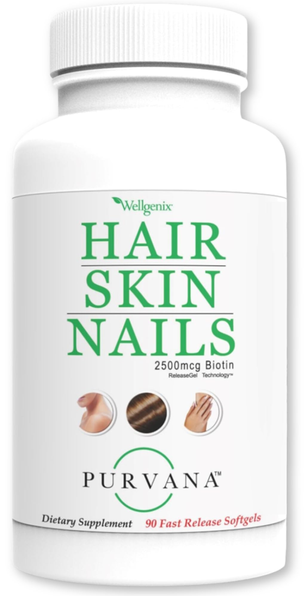 Foto 2 pulgar | Suplemento Wellgenix Purvana Para Cabello, Piel Y Uñas Con Un 90% De Suavidad - Venta Internacional.