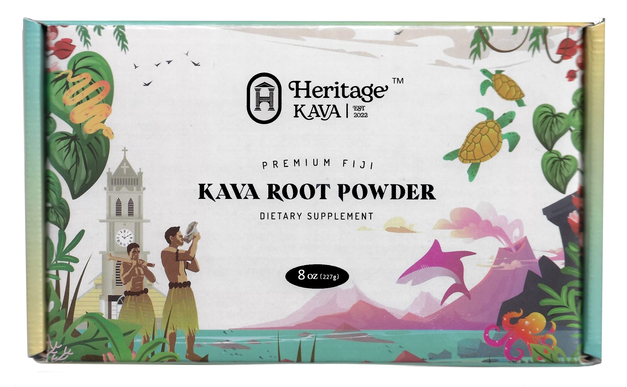 Foto 2 pulgar | Kava En Polvo Heritage Kava Premium Fiji Noble 250 Ml - Venta Internacional.